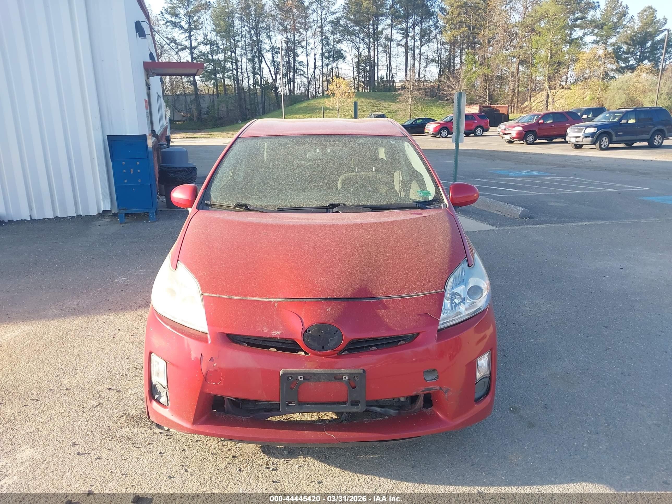 2011 Toyota Prius Three Красный vin: JTDKN3DU0B5339680