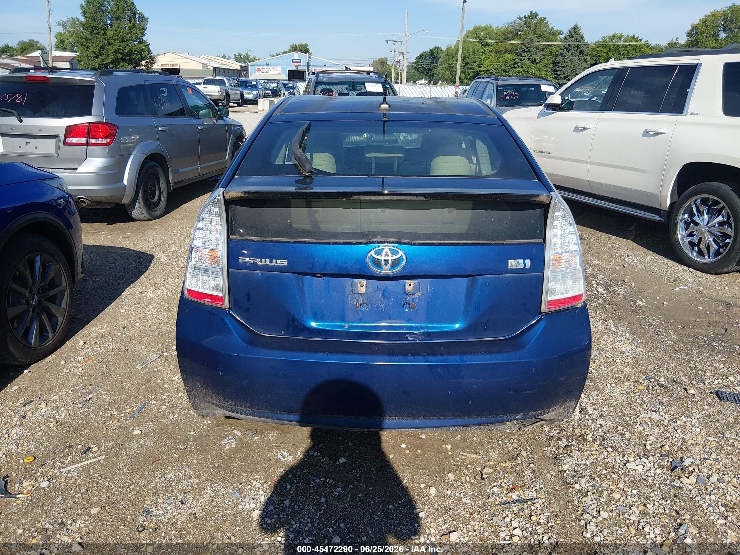 2011 Toyota Prius Three Синий vin: JTDKN3DU0B5346130
