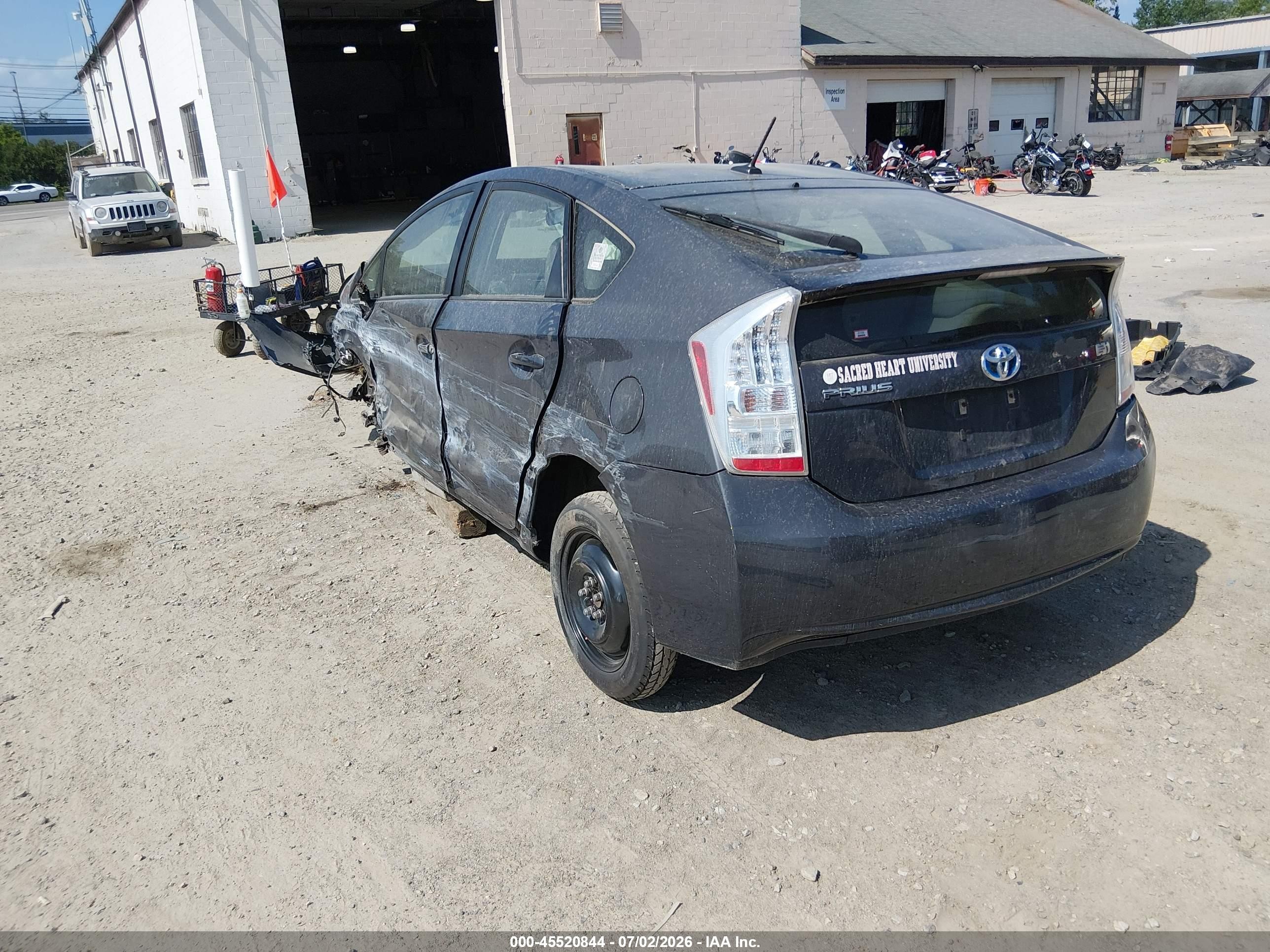 2011 Toyota Prius Two Gray vin: JTDKN3DU0B5364868