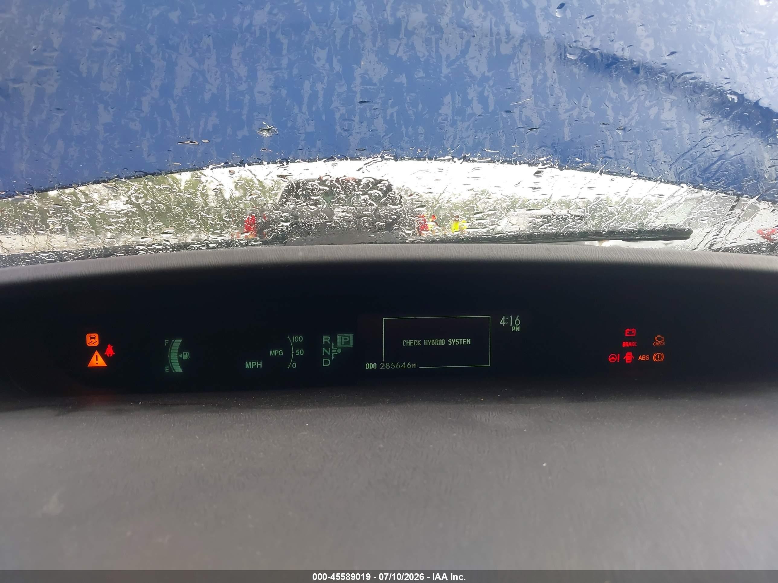 2011 Toyota Prius Three Синий vin: JTDKN3DU0B5368628