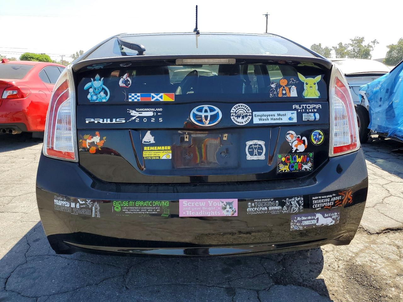 2012 Toyota Prius Two Black vin: JTDKN3DU0C0334932