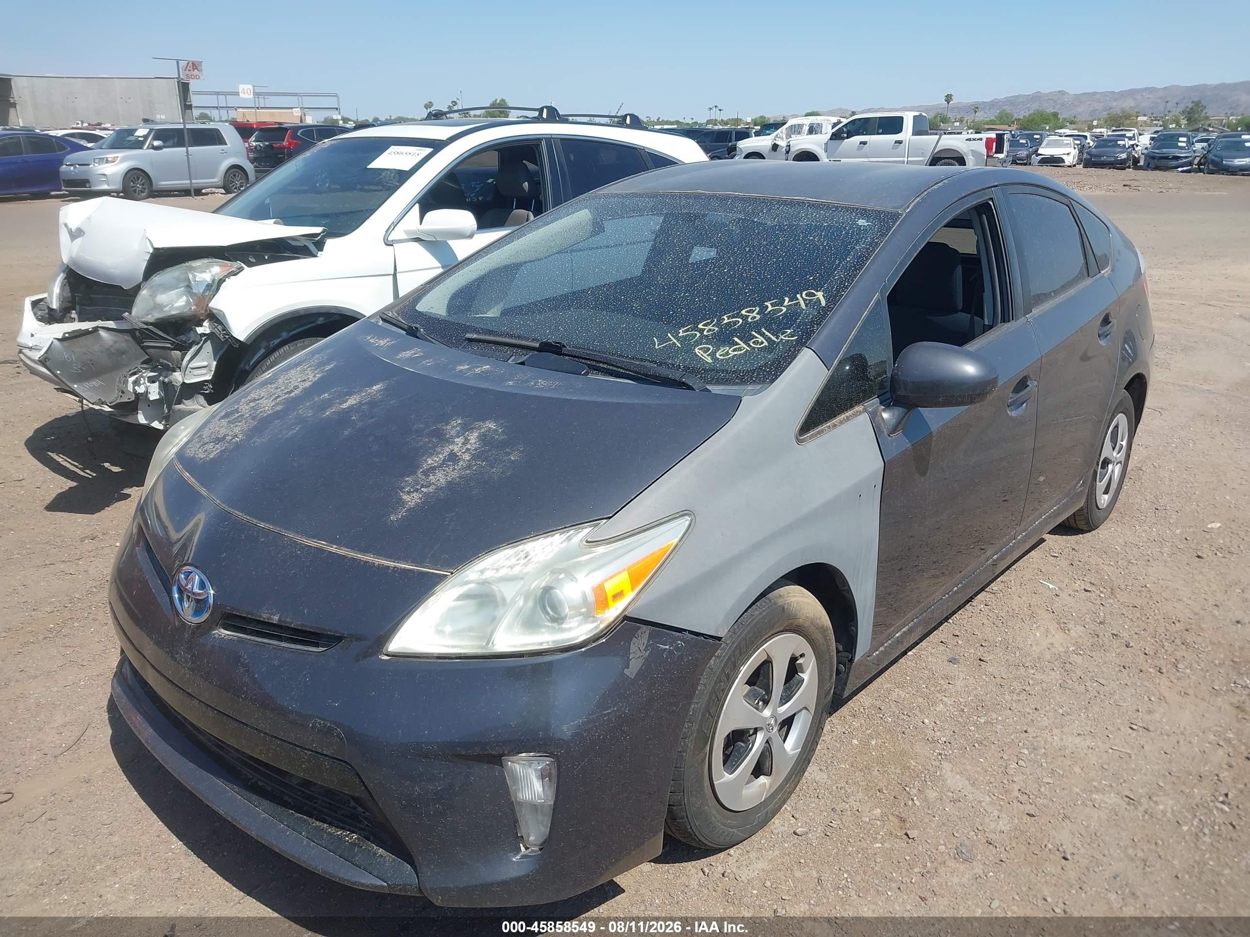 2012 Toyota Prius Three Gray vin: JTDKN3DU0C1484176