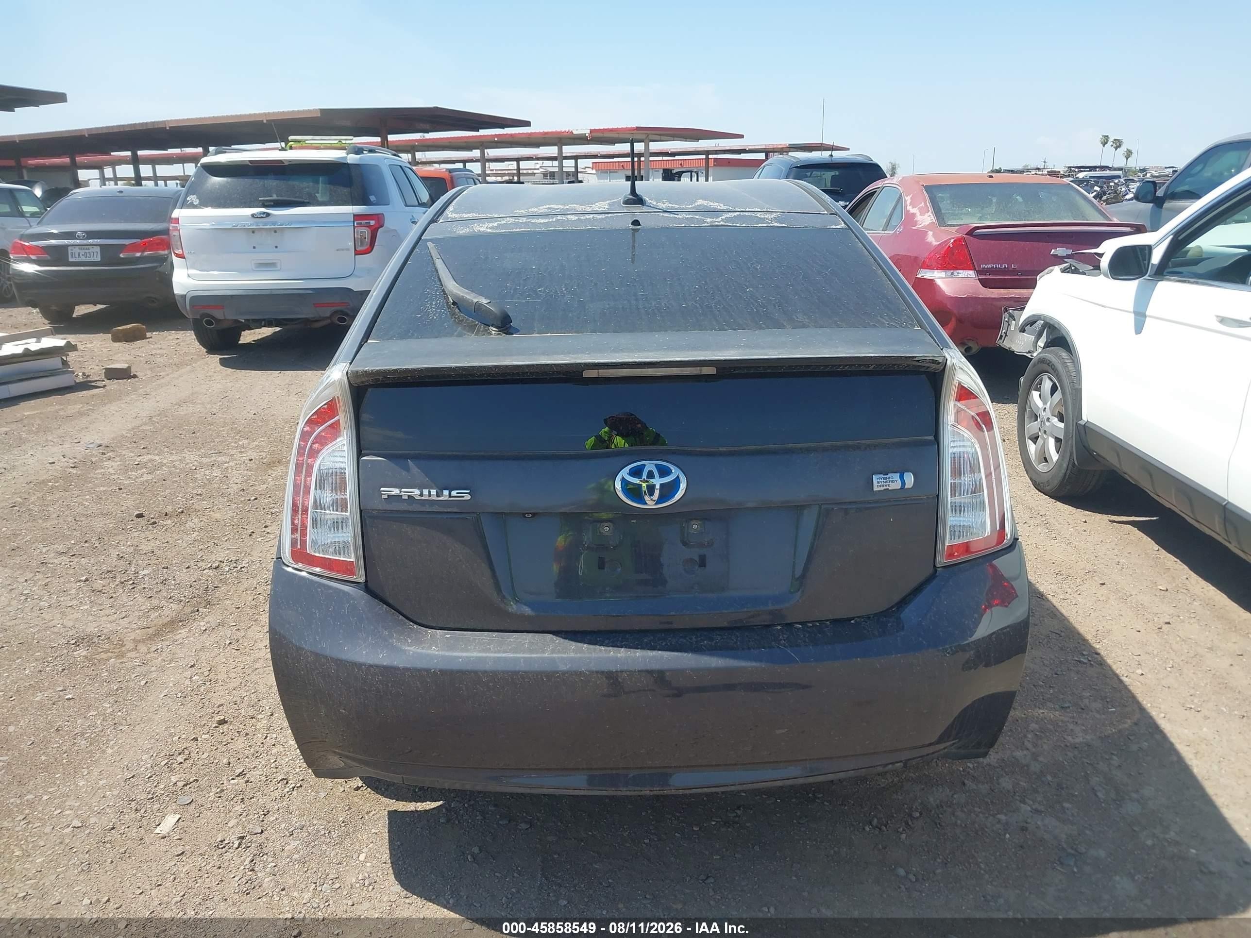 2012 Toyota Prius Three Gray vin: JTDKN3DU0C1484176