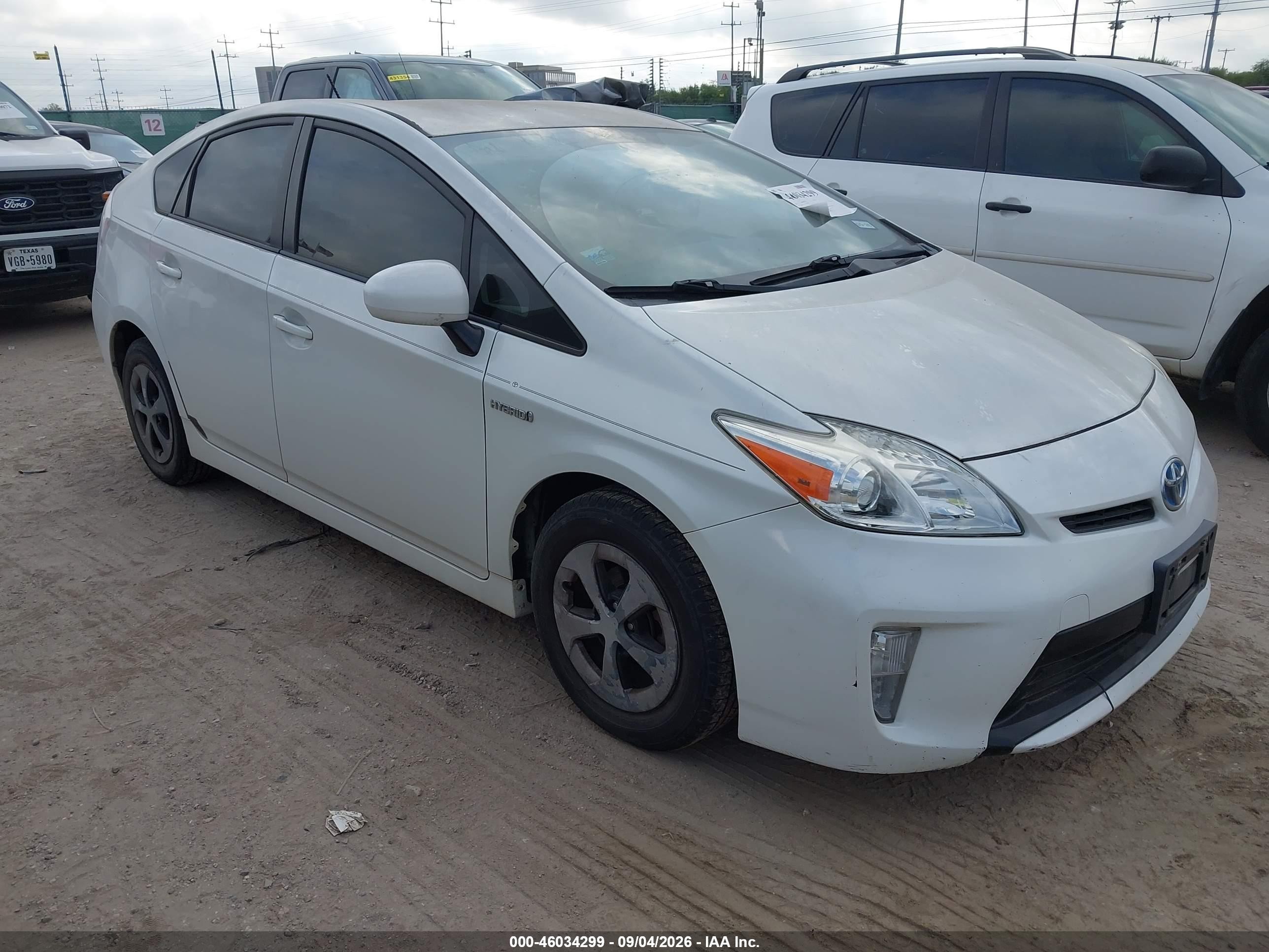 2012 Toyota Prius Three White vin: JTDKN3DU0C1514731
