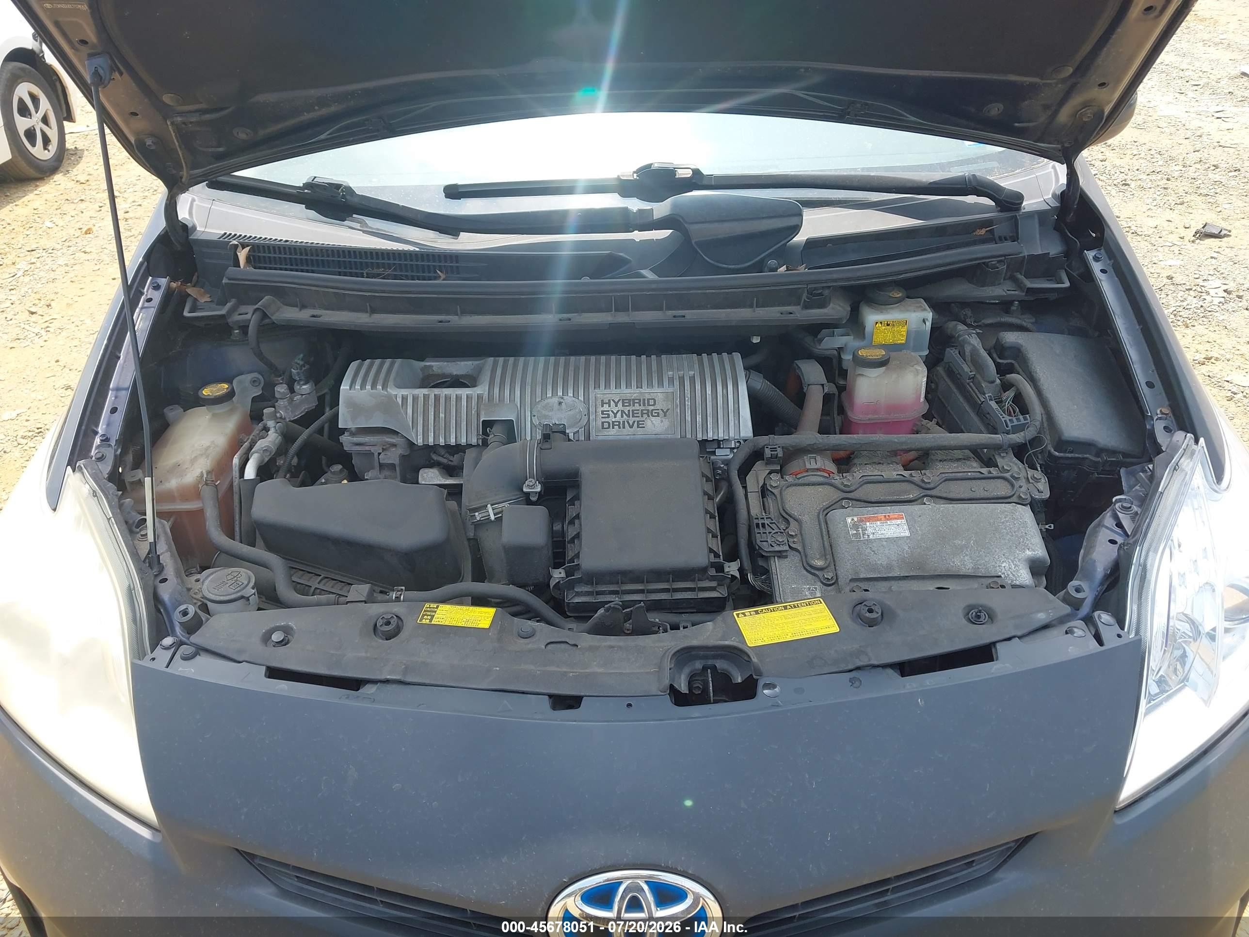 2012 Toyota Prius Two Синий vin: JTDKN3DU0C1528063