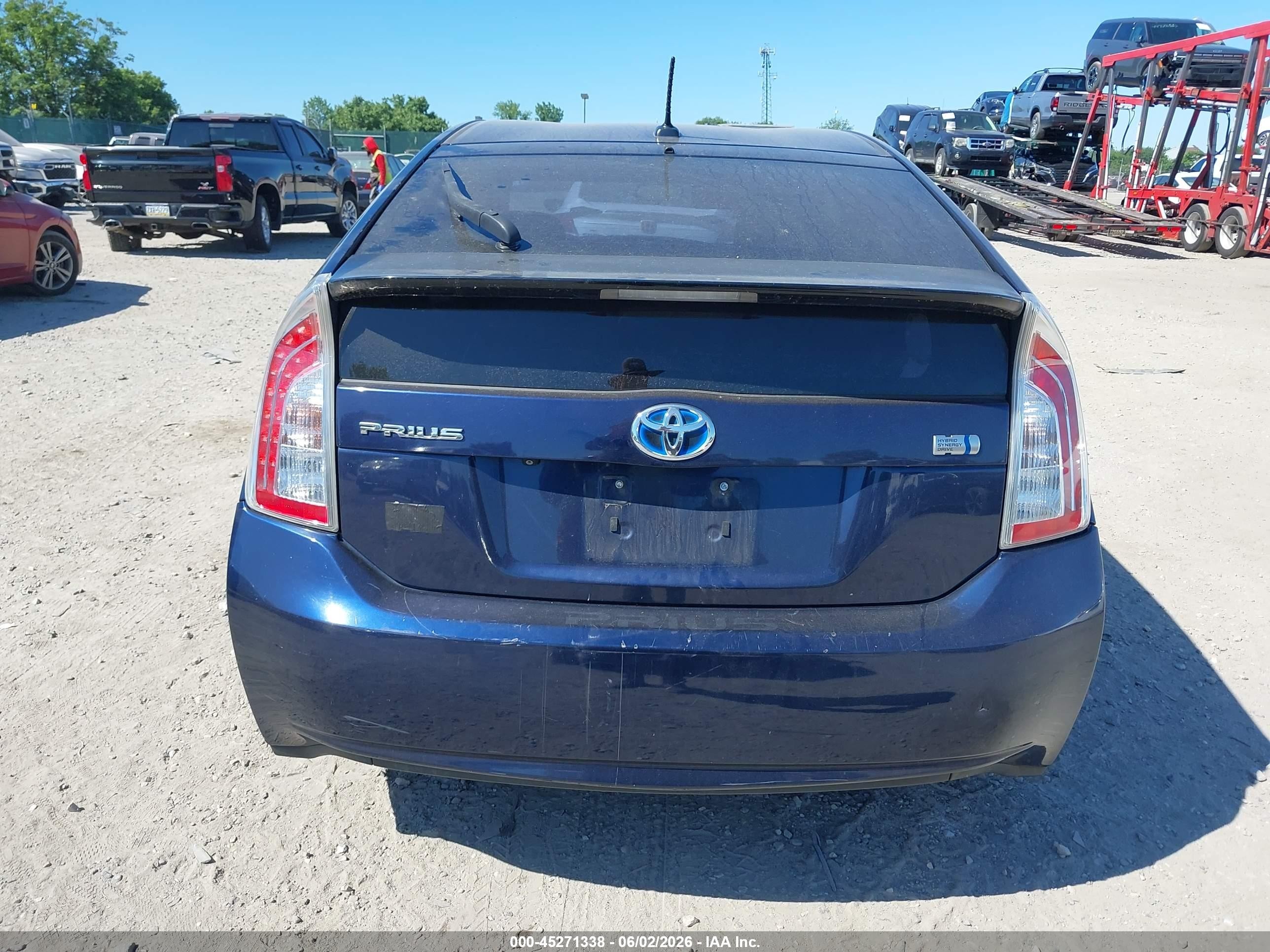 2012 Toyota Prius   Dark Blue vin: JTDKN3DU0C1543971