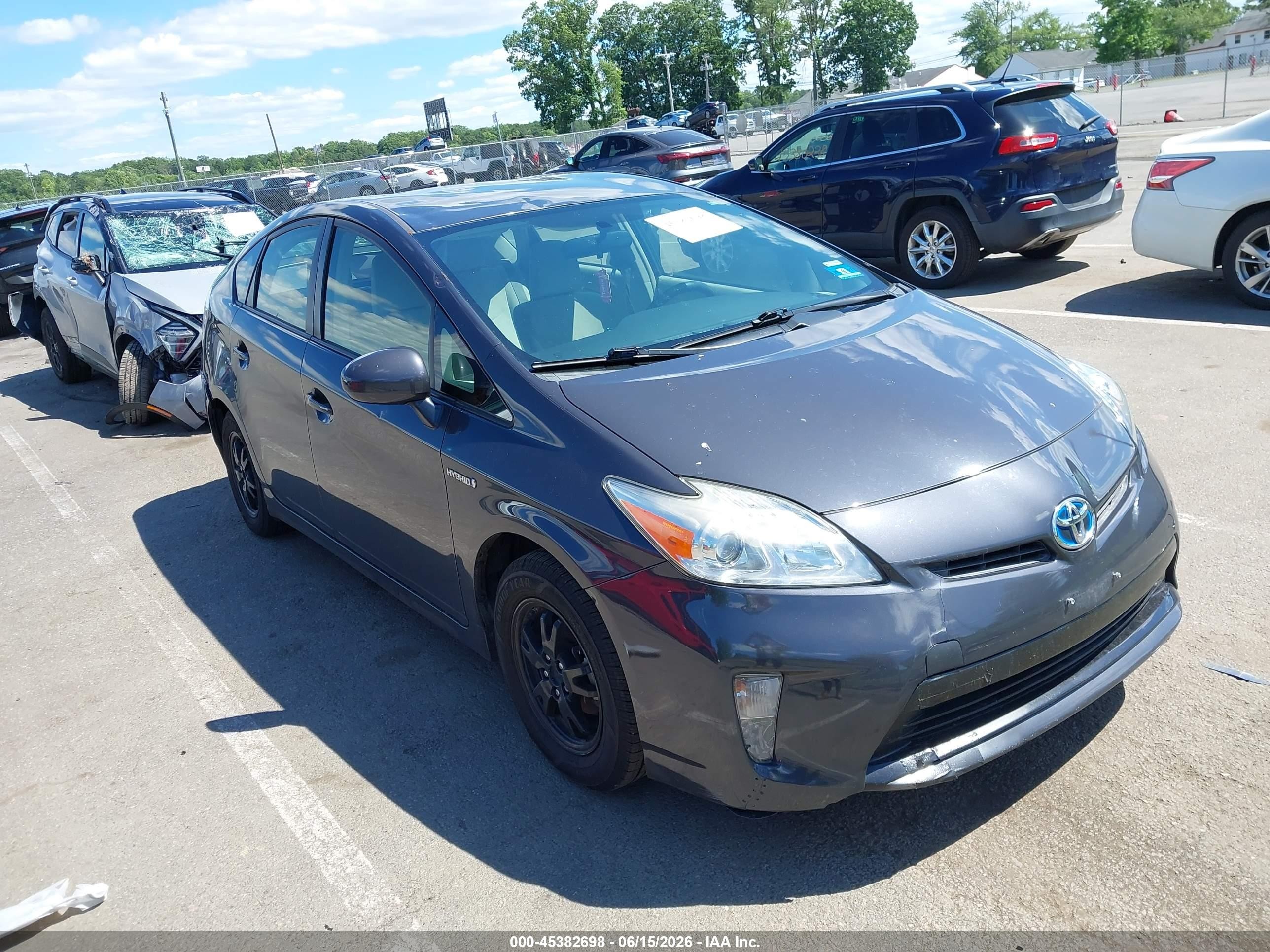 2012 Toyota Prius Two Gray vin: JTDKN3DU0C1548488