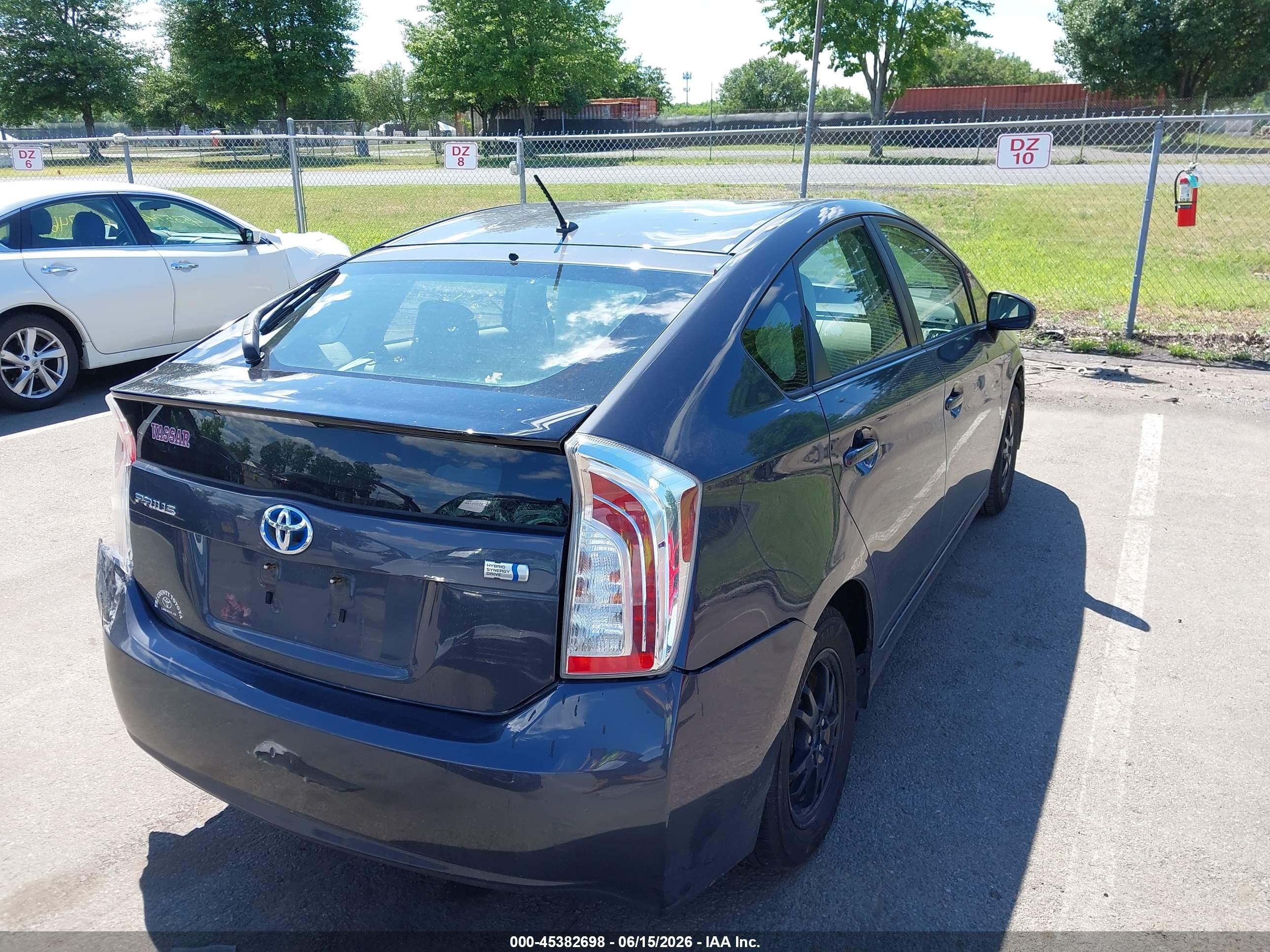 2012 Toyota Prius Two Gray vin: JTDKN3DU0C1548488