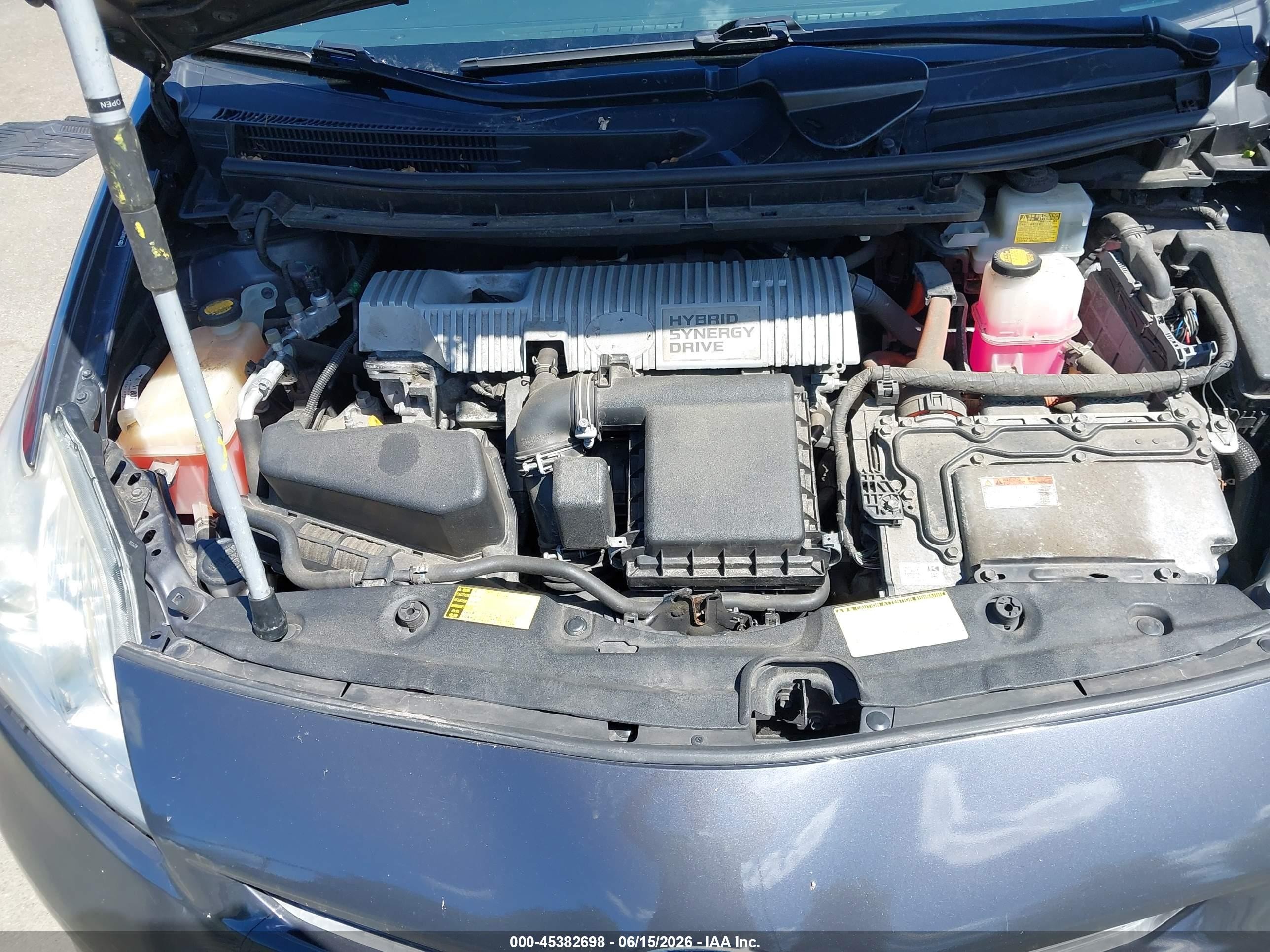 2012 Toyota Prius Two Gray vin: JTDKN3DU0C1548488