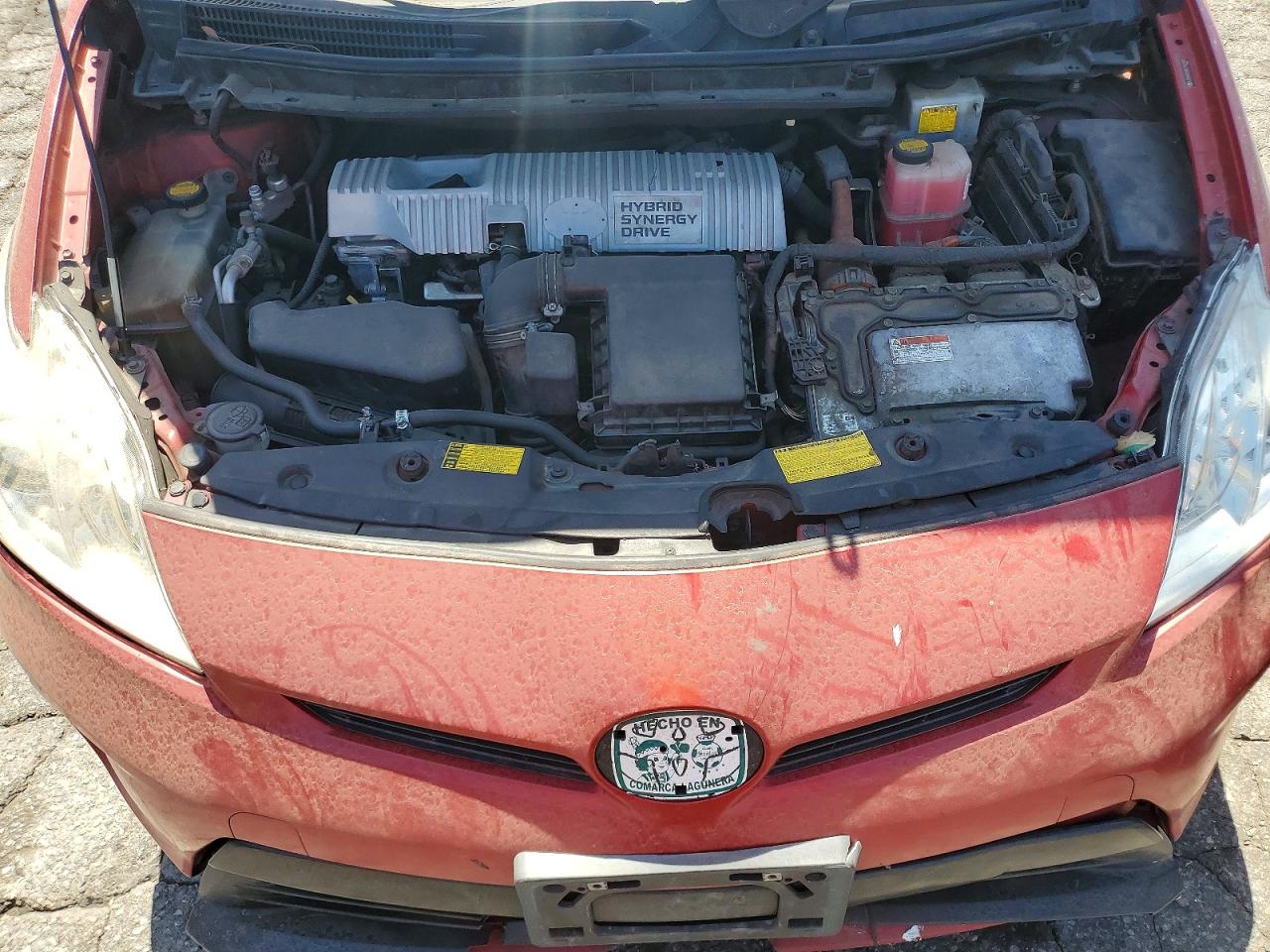 2012 Toyota Prius Three Red vin: JTDKN3DU0C1552931