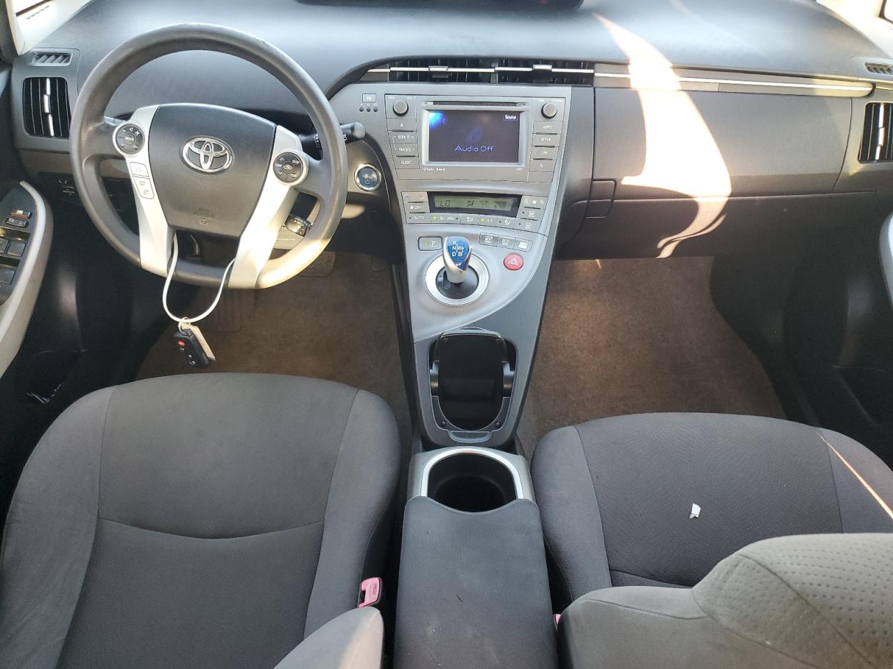 2012 Toyota Prius One White vin: JTDKN3DU0C1553450