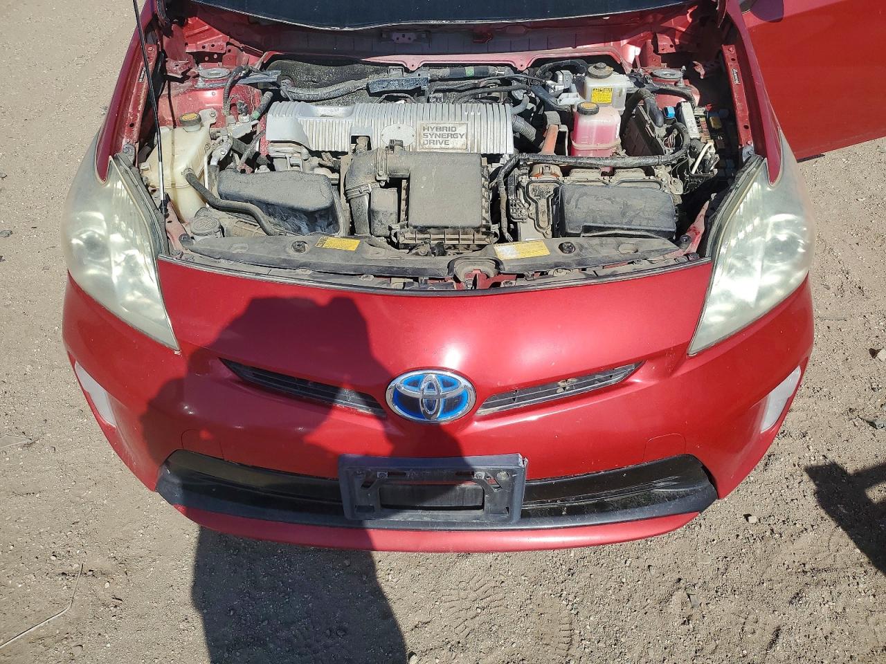 2012 Toyota Prius Two Red vin: JTDKN3DU0C1554548