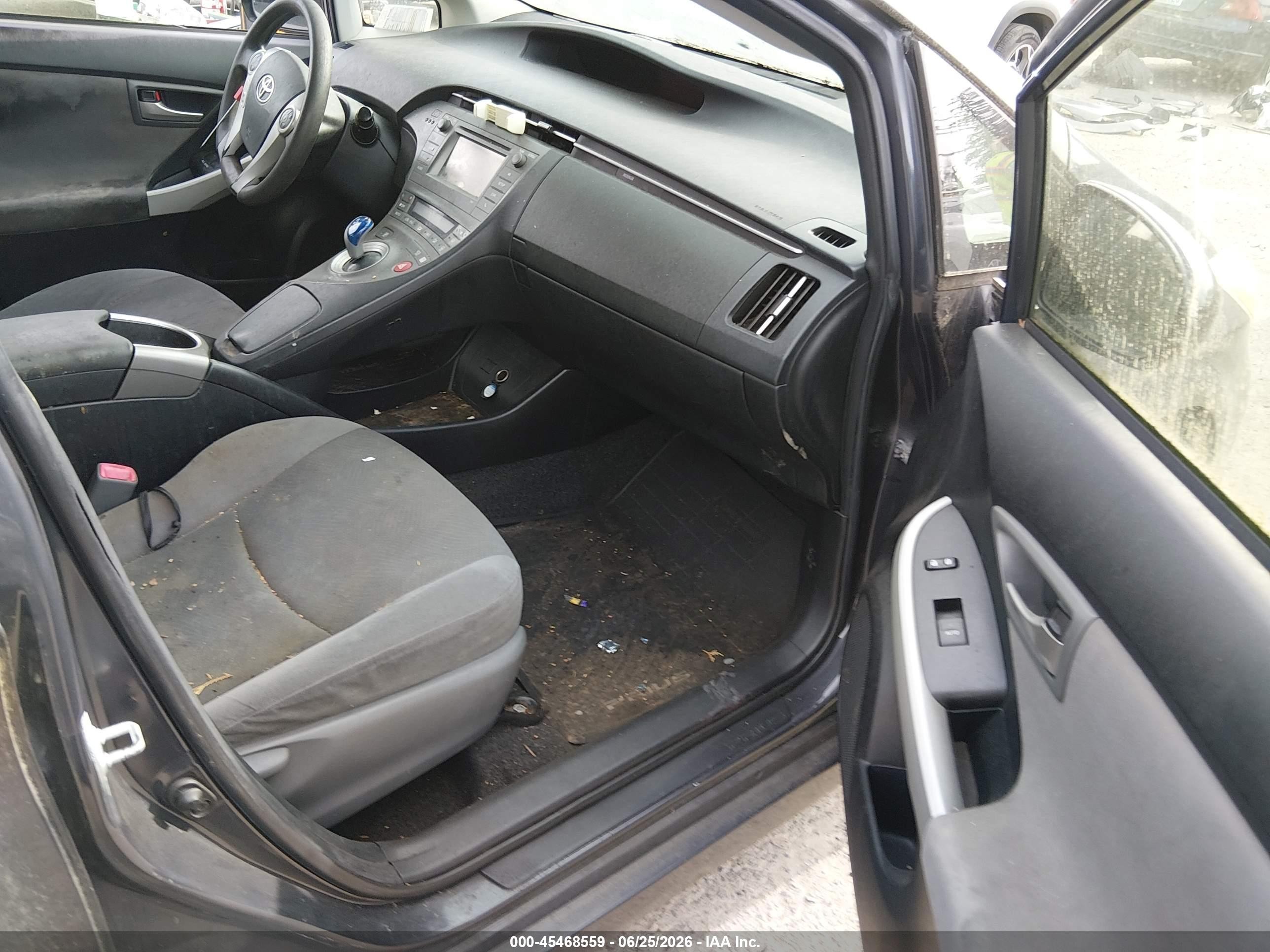 2012 Toyota Prius One Серый vin: JTDKN3DU0C1565341