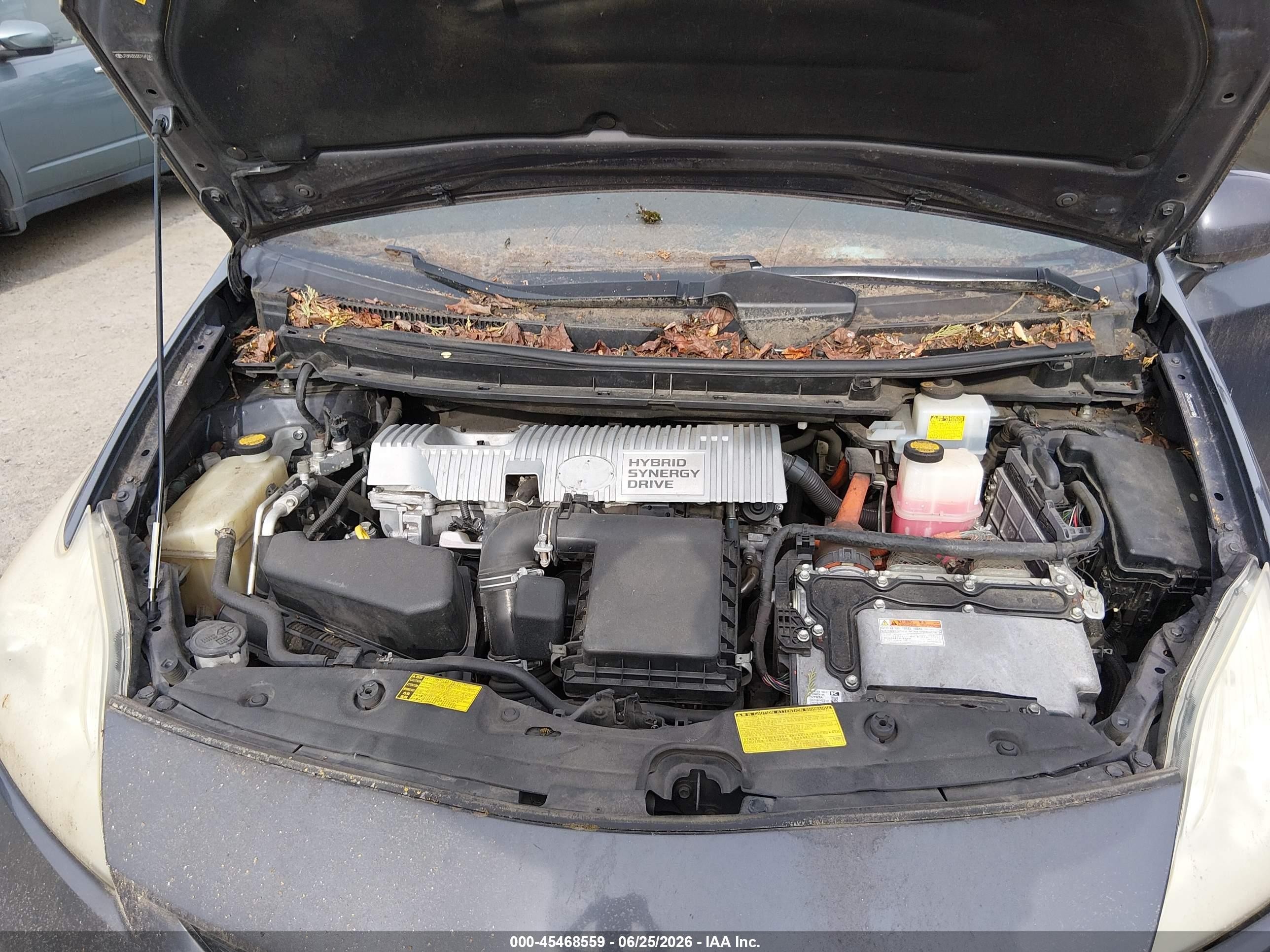 2012 Toyota Prius One Серый vin: JTDKN3DU0C1565341