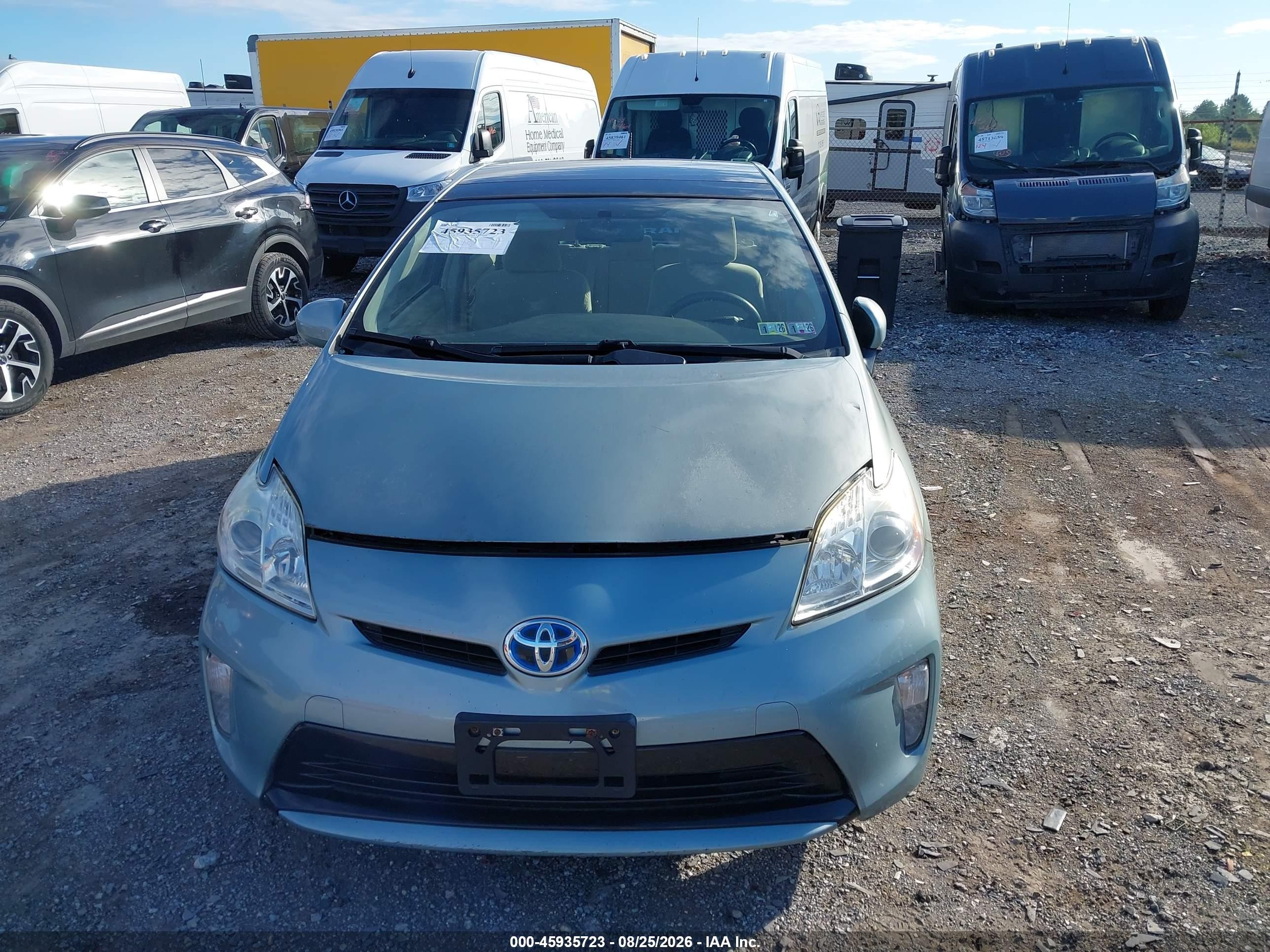 2012 Toyota Prius   Light Blue vin: JTDKN3DU0C1566912