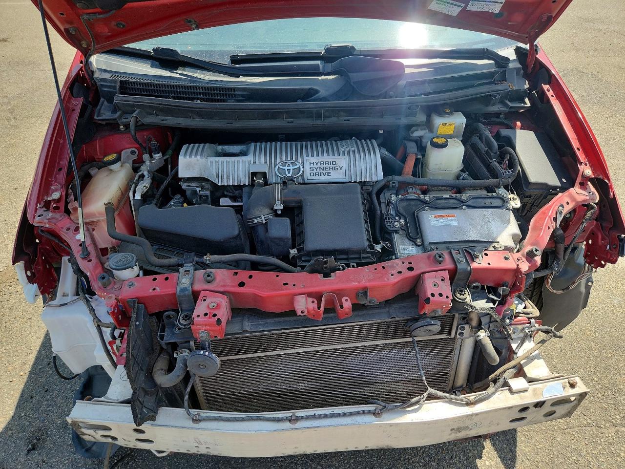 2012 Toyota Prius Two Red vin: JTDKN3DU0C1576811