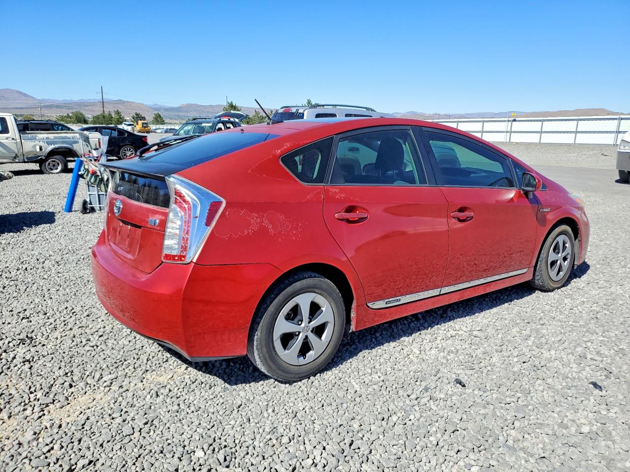 2012 Toyota Prius Three Red vin: JTDKN3DU0C1588005