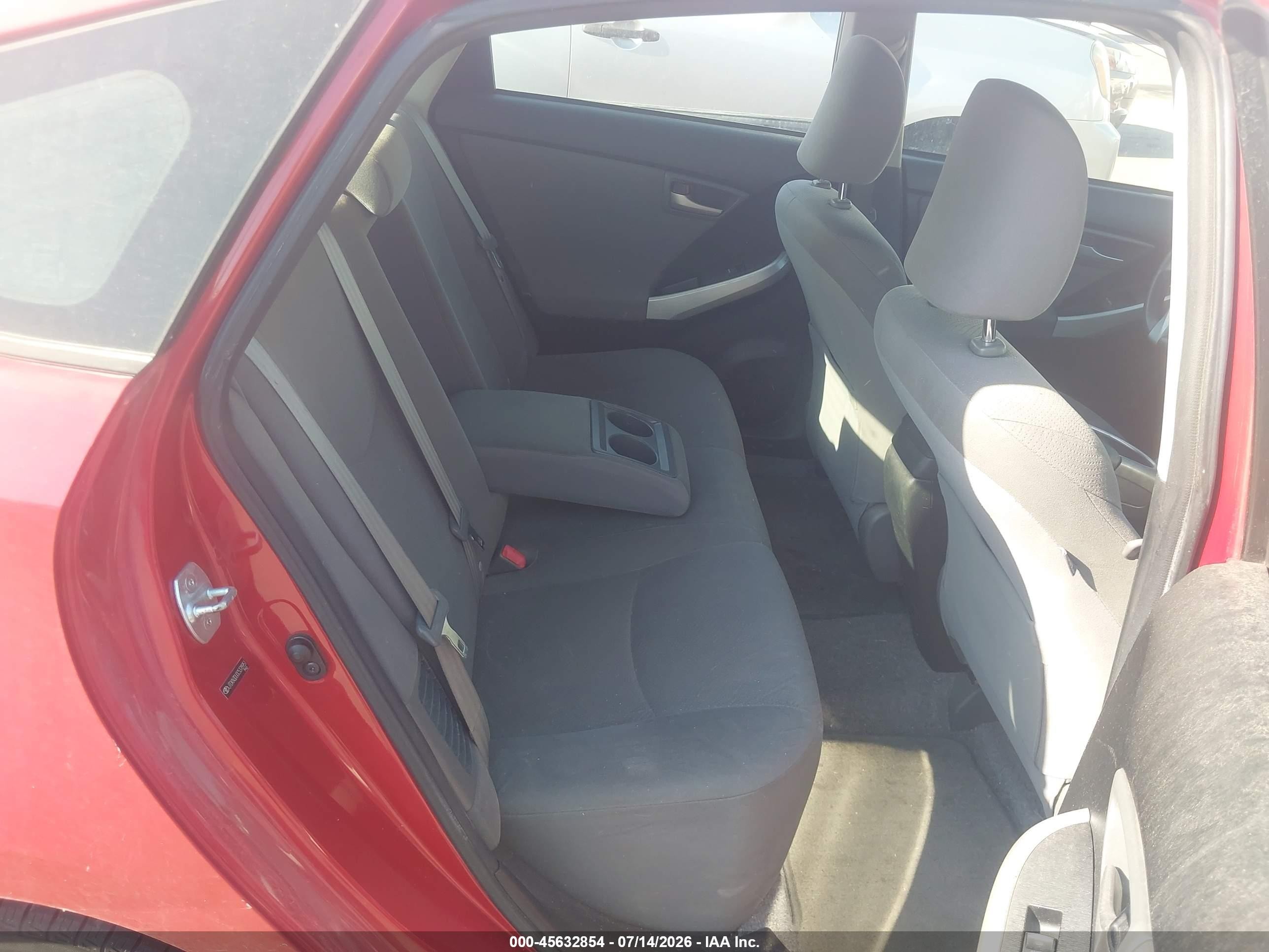 2012 Toyota Prius Two Burgundy vin: JTDKN3DU0C5378951