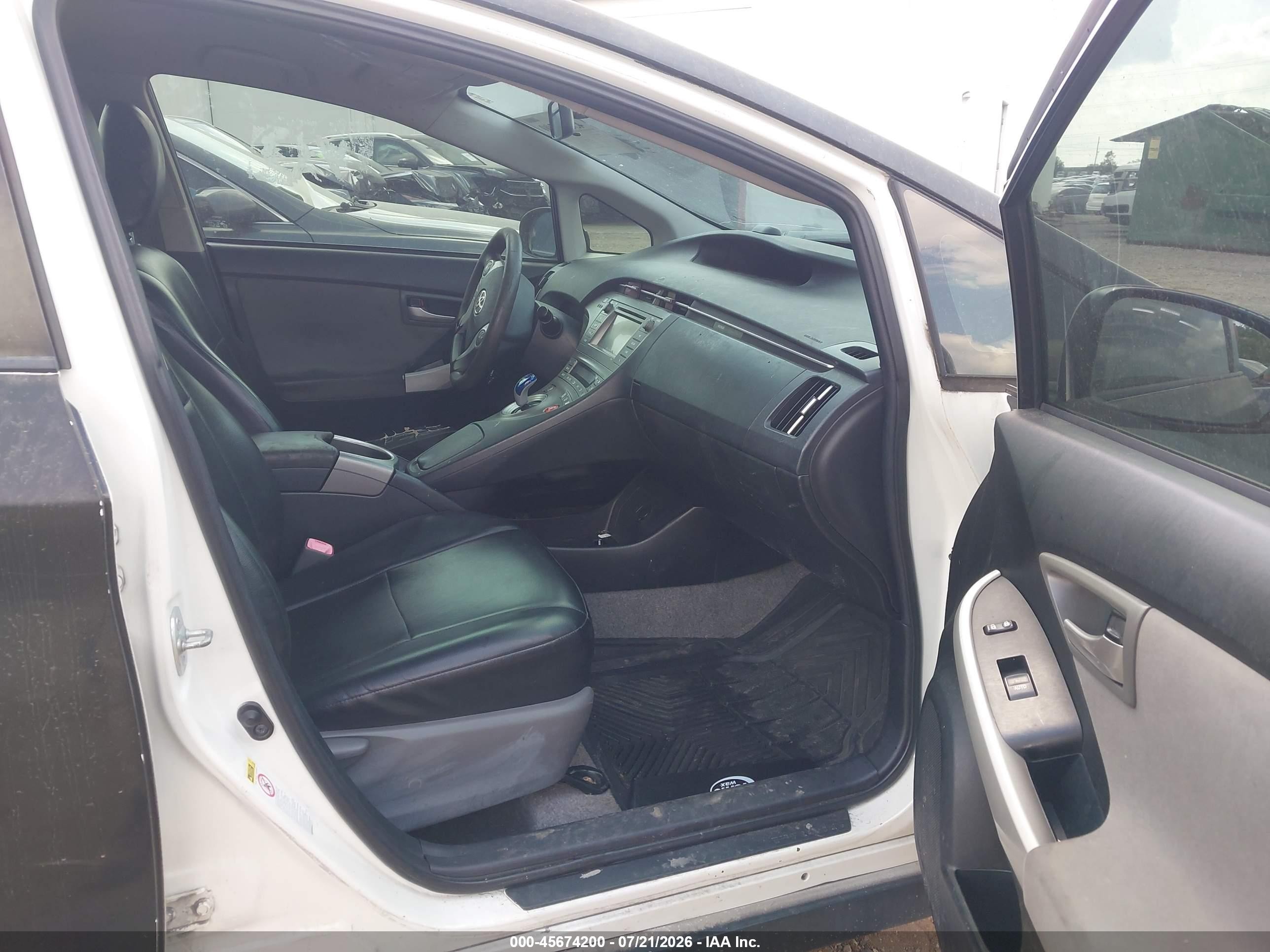 2012 Toyota Prius Two Black vin: JTDKN3DU0C5380053