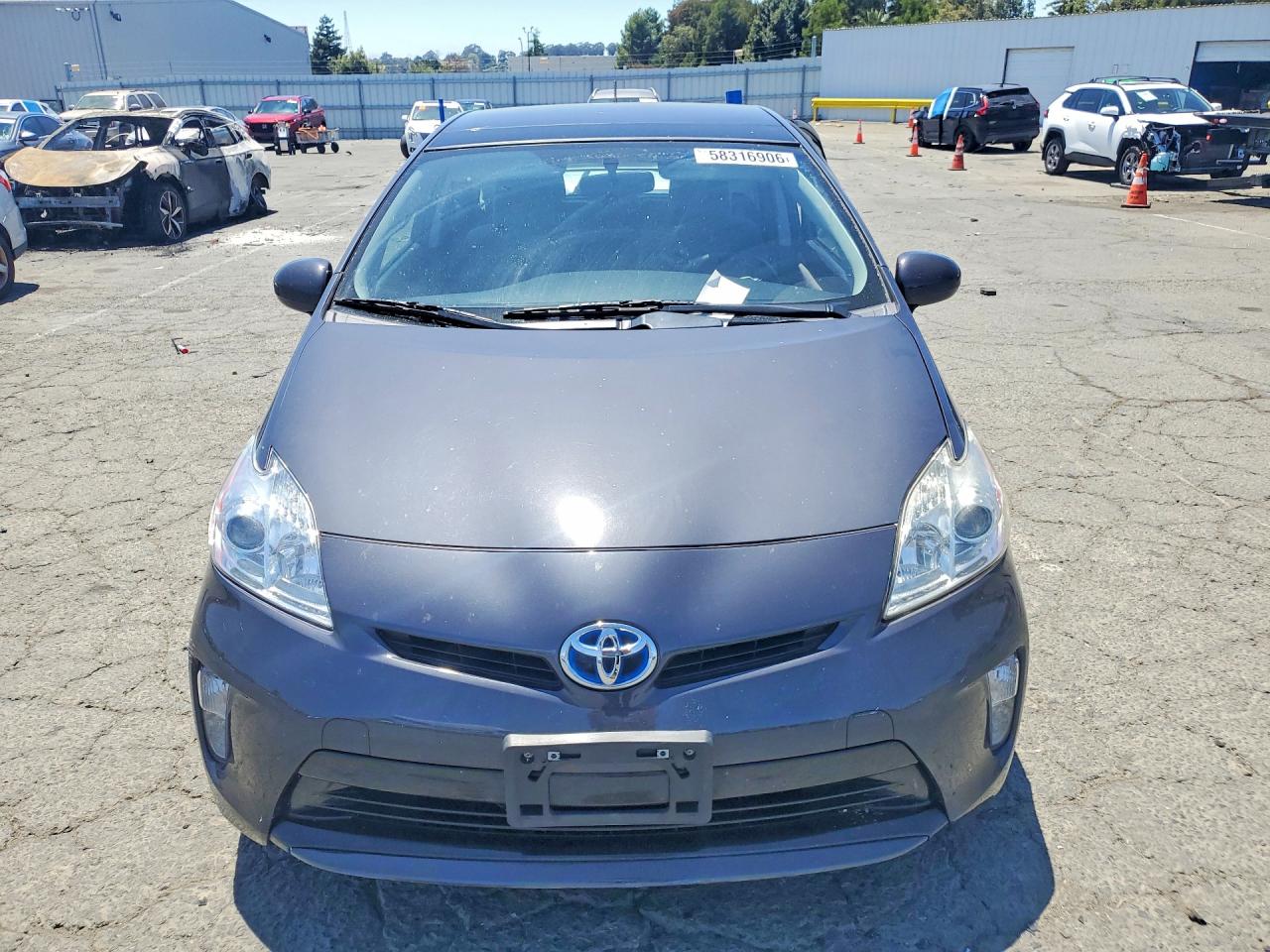 2012 Toyota Prius Three Charcoal vin: JTDKN3DU0C5385575