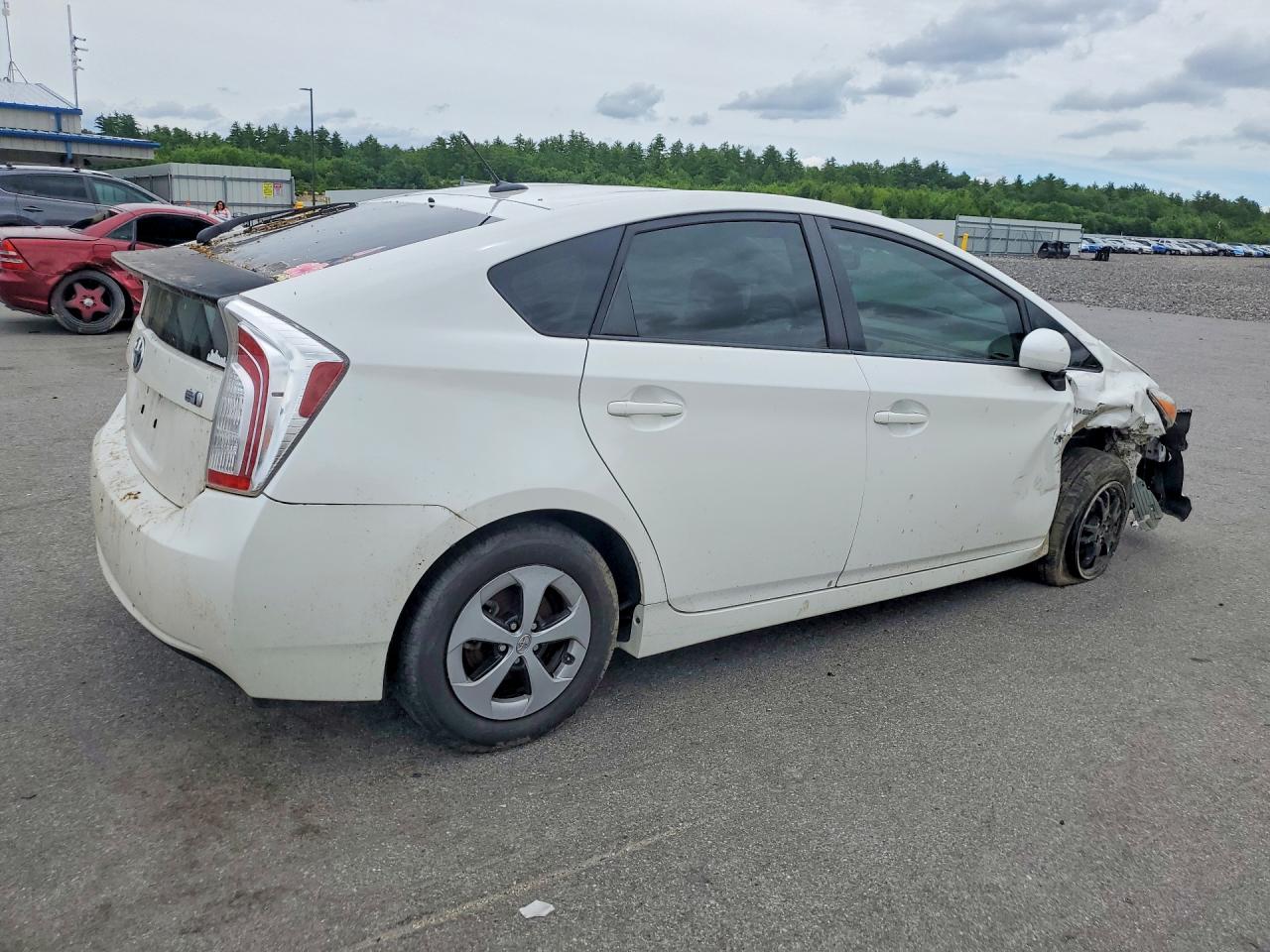 2012 Toyota Prius Three White vin: JTDKN3DU0C5392123
