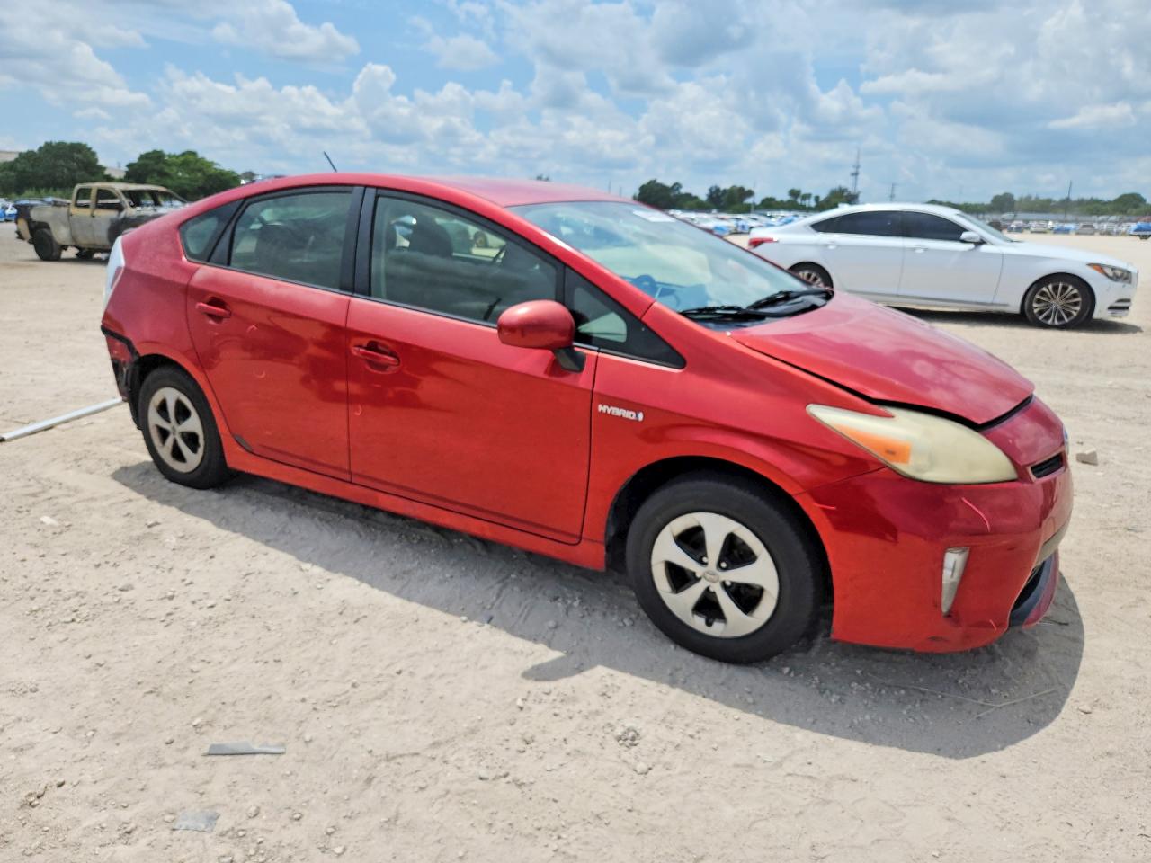 2012 Toyota Prius Two Red vin: JTDKN3DU0C5400771