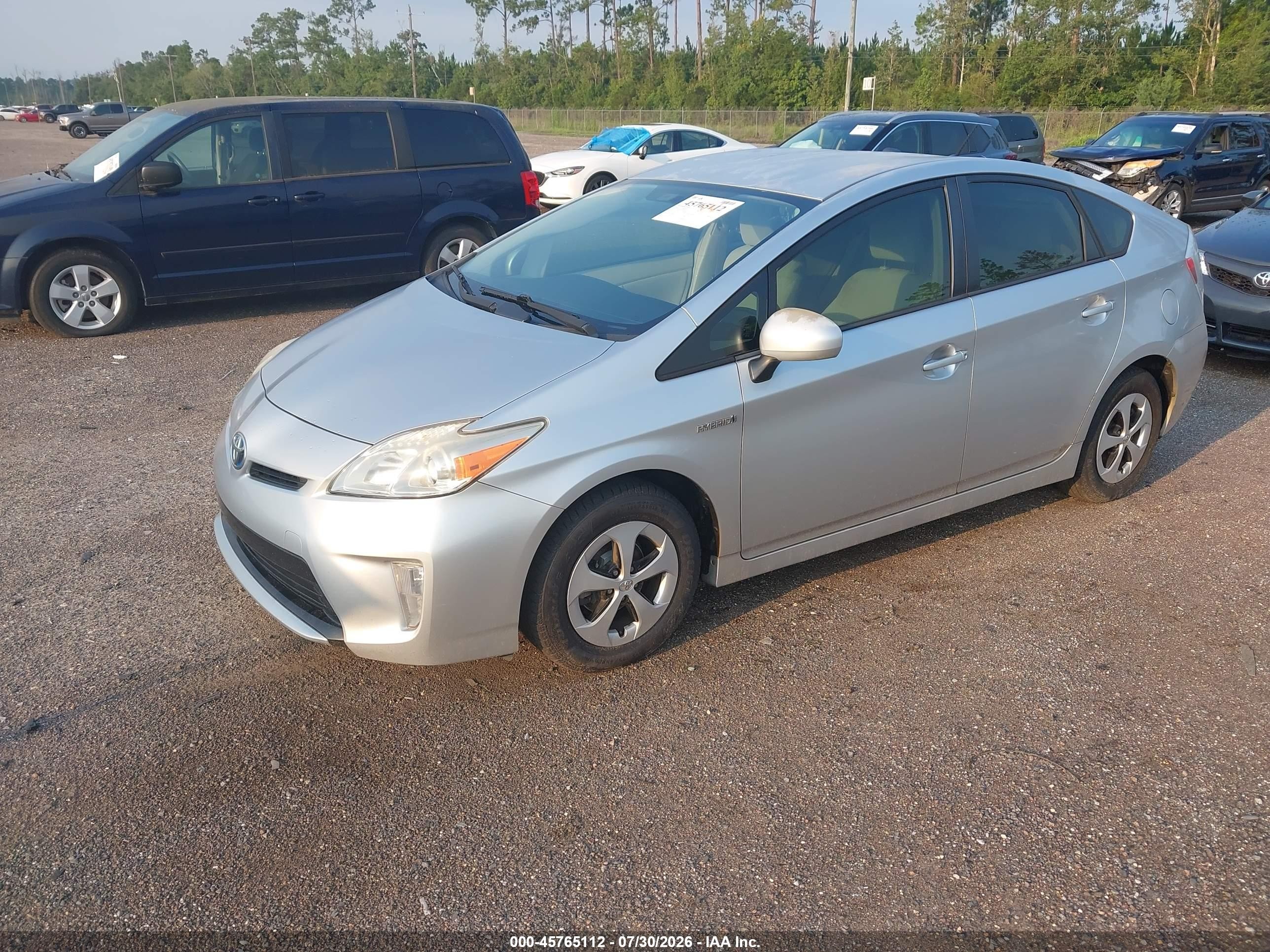 2012 Toyota Prius Two Серый vin: JTDKN3DU0C5402407