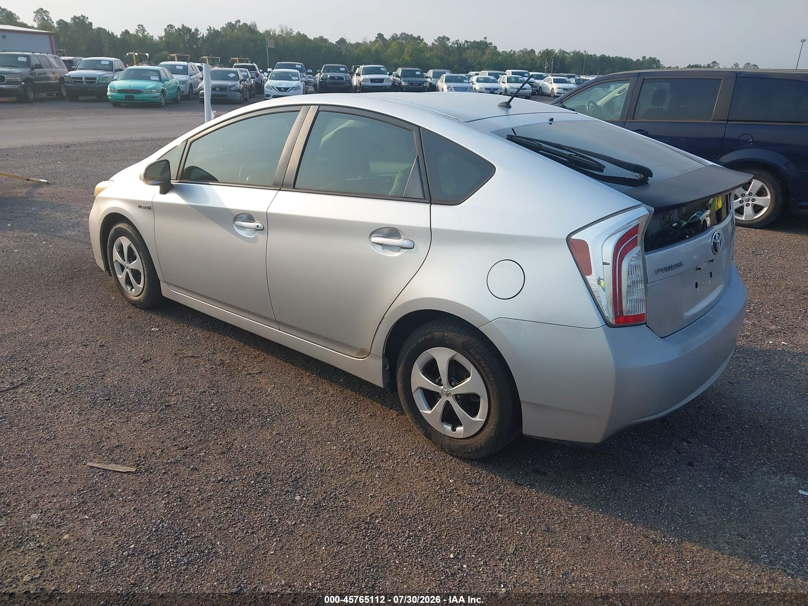 2012 Toyota Prius Two Серый vin: JTDKN3DU0C5402407