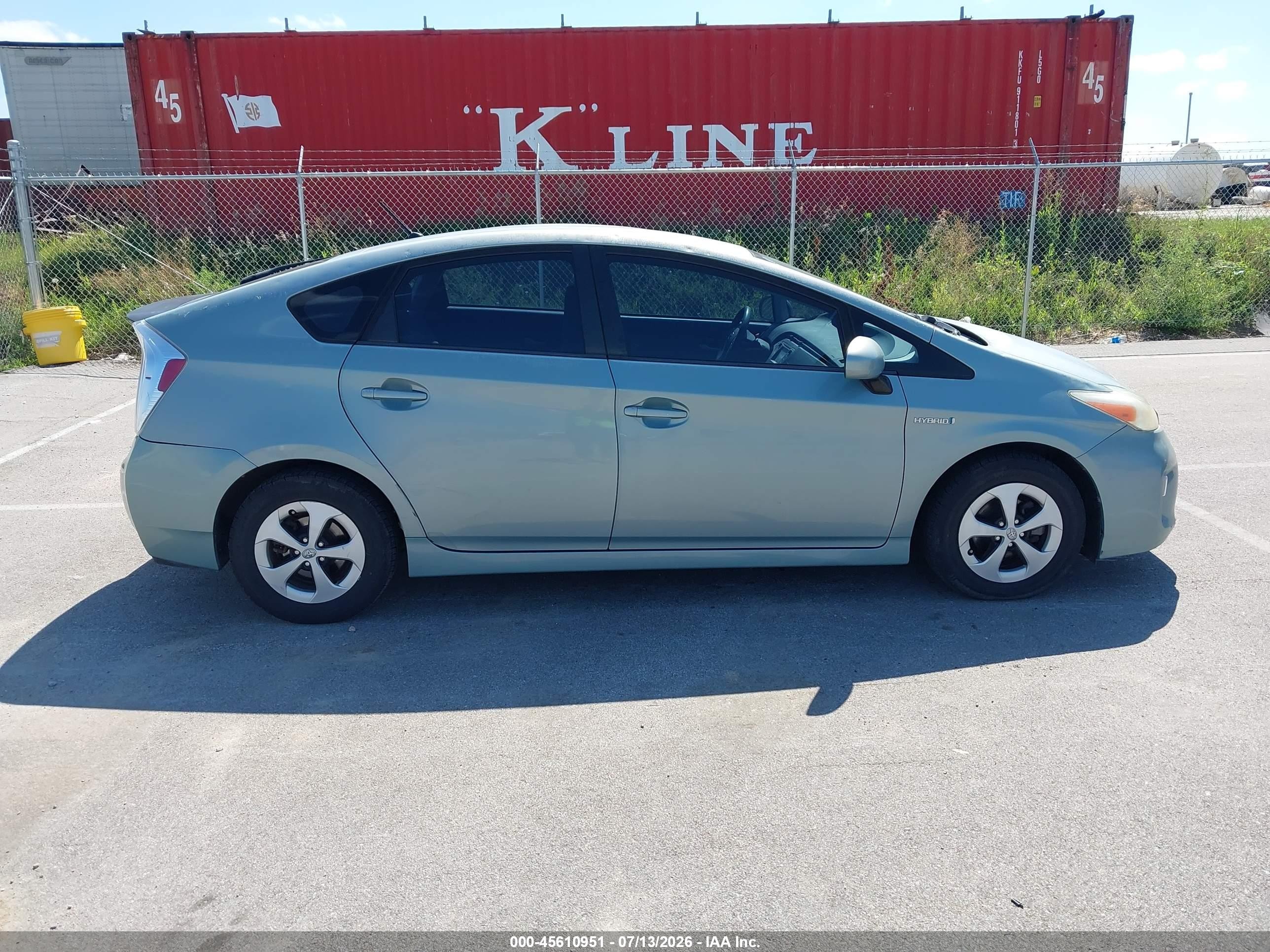 2012 Toyota Prius Two Синий vin: JTDKN3DU0C5440834
