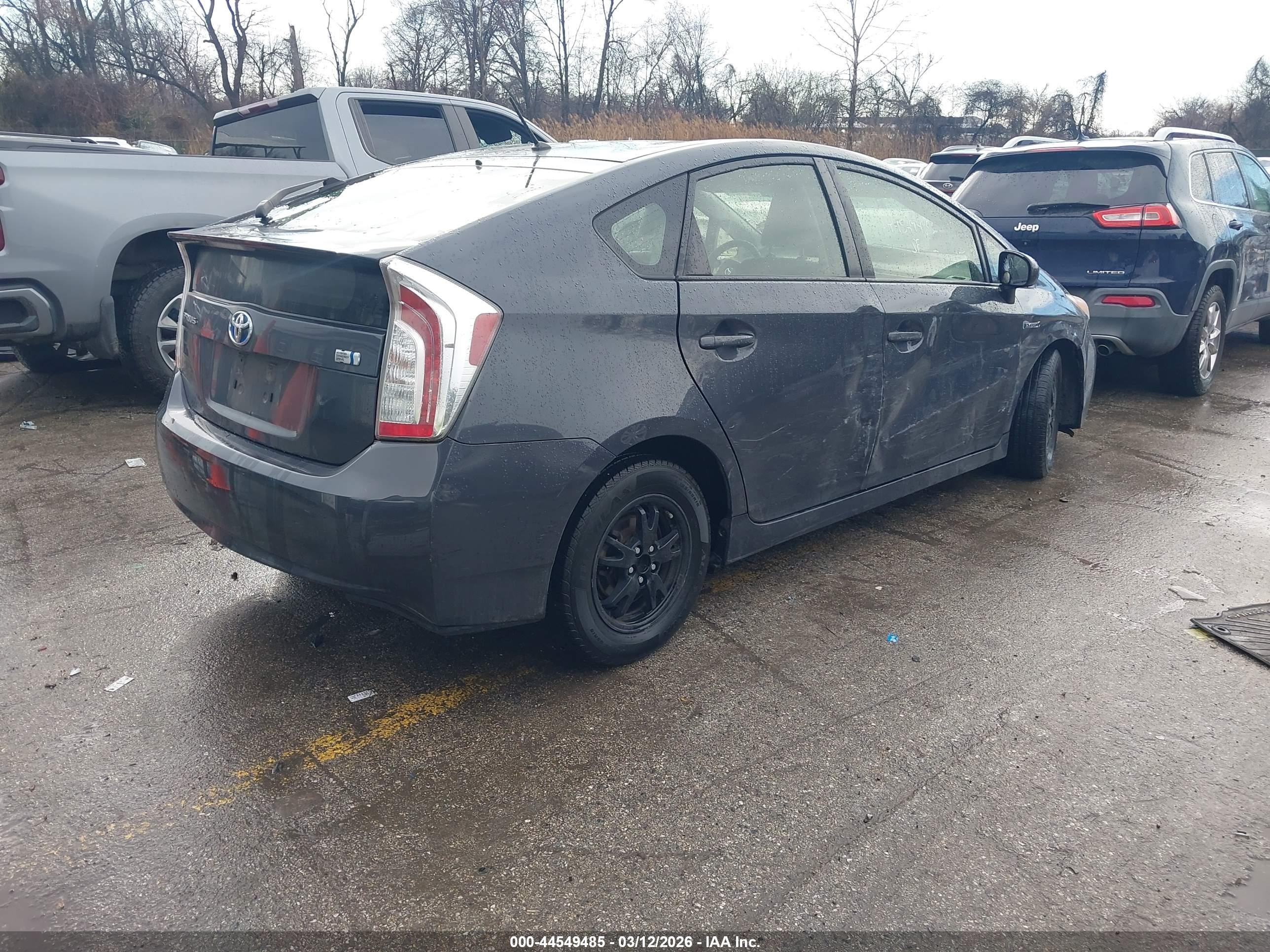 2012 Toyota Prius Two Gray vin: JTDKN3DU0C5458802