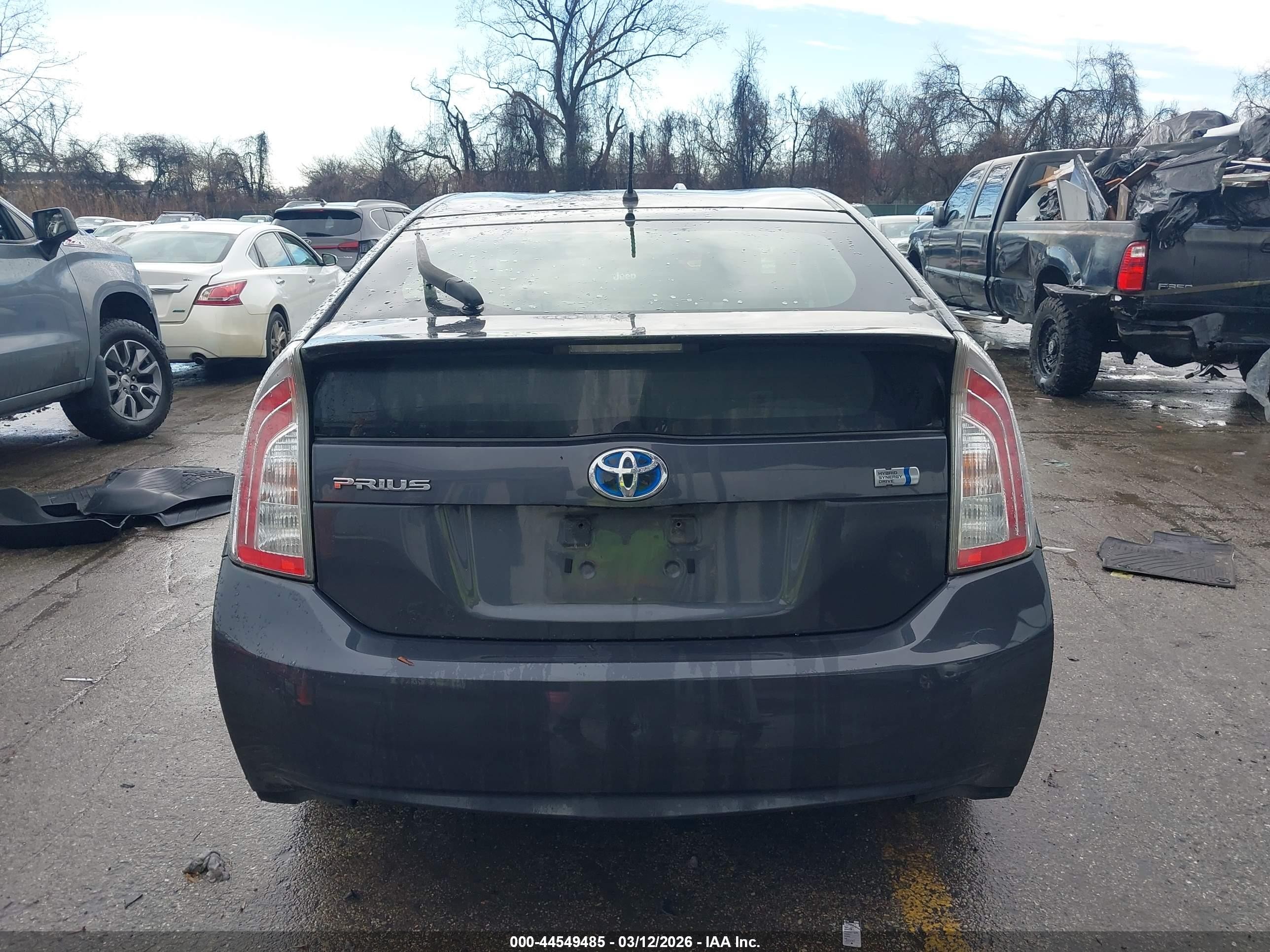 2012 Toyota Prius Two Gray vin: JTDKN3DU0C5458802