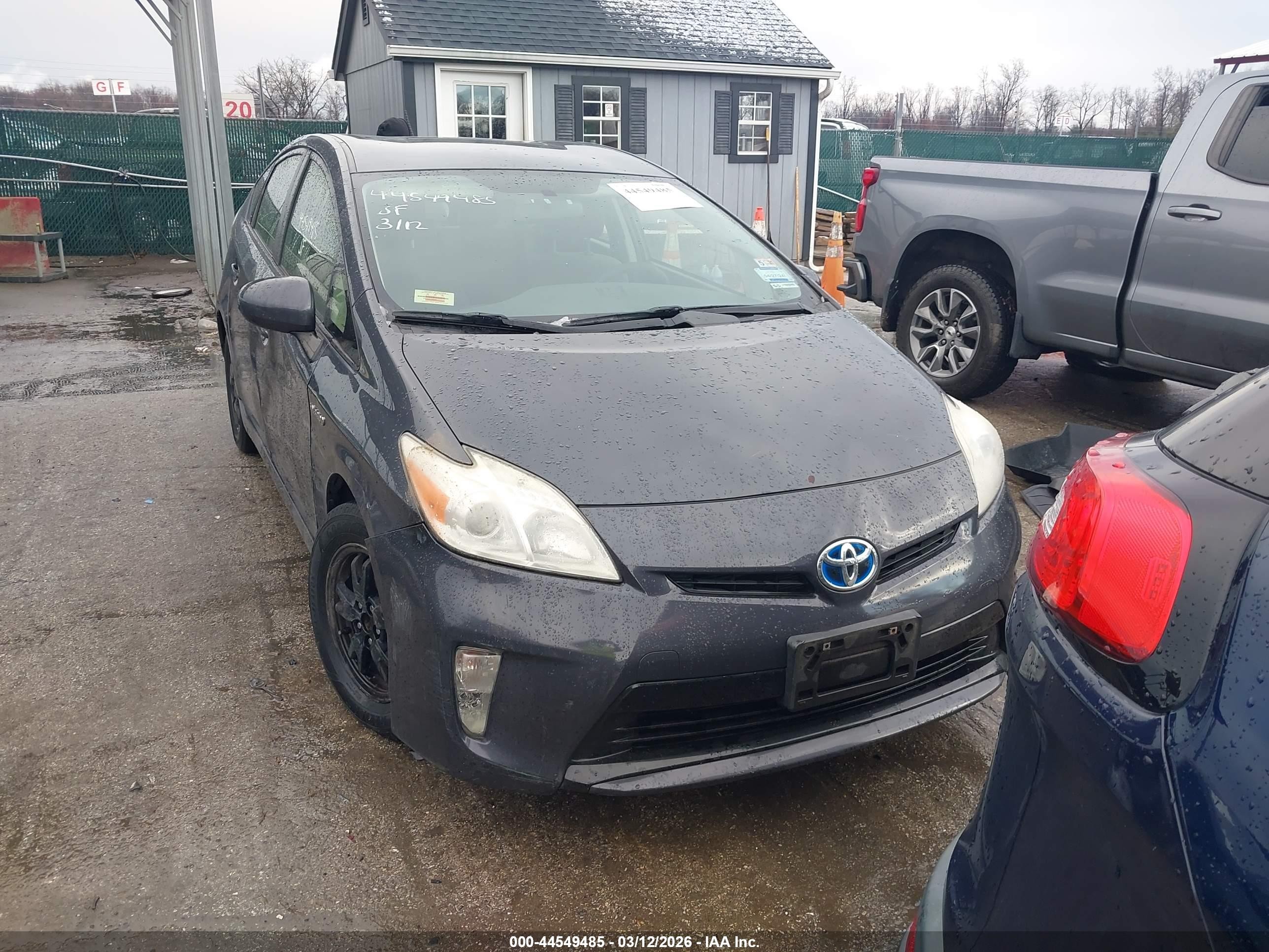 2012 Toyota Prius Two Gray vin: JTDKN3DU0C5458802