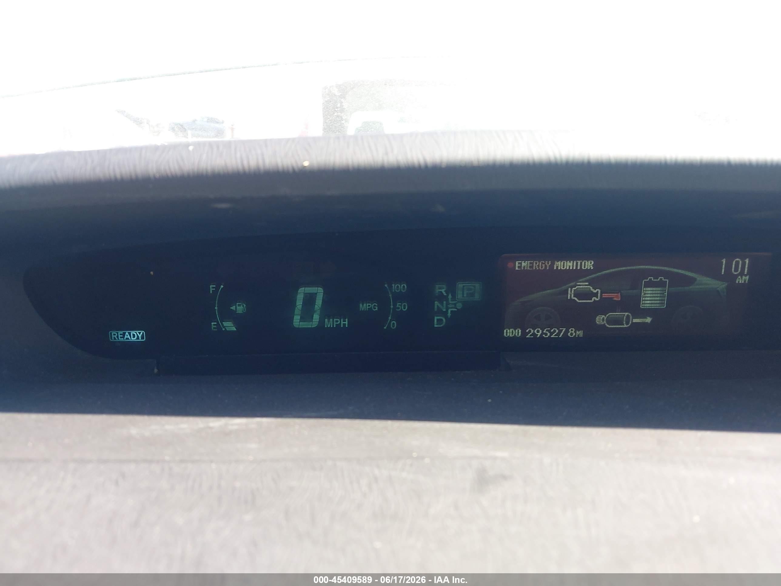 2012 Toyota Prius Two Light Blue vin: JTDKN3DU0C5465541