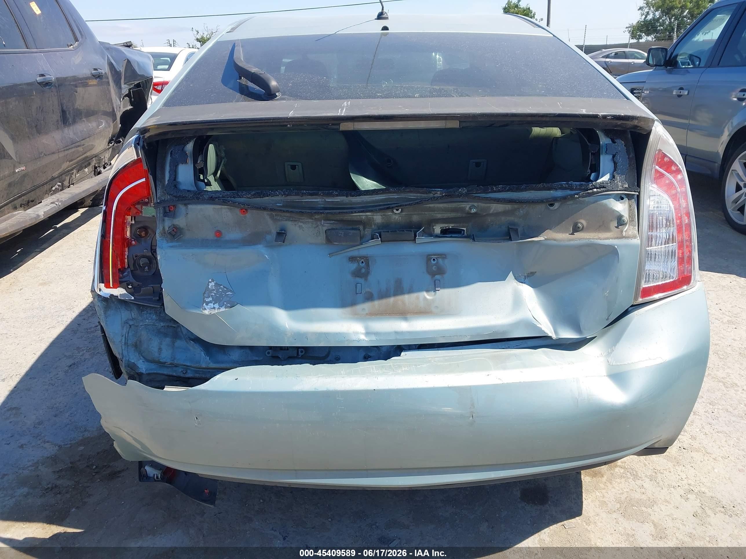 2012 Toyota Prius Two Light Blue vin: JTDKN3DU0C5465541