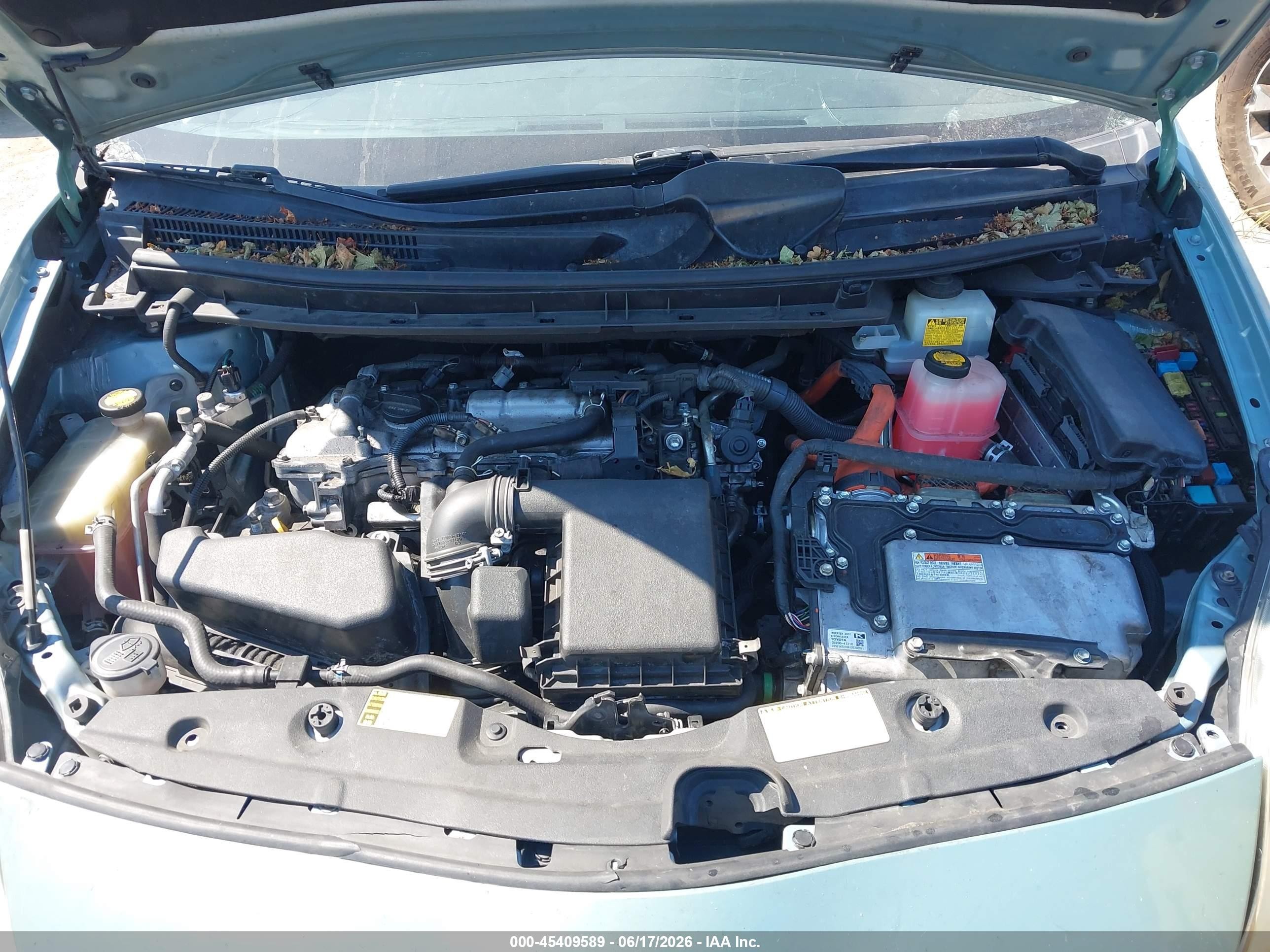 2012 Toyota Prius Two Light Blue vin: JTDKN3DU0C5465541