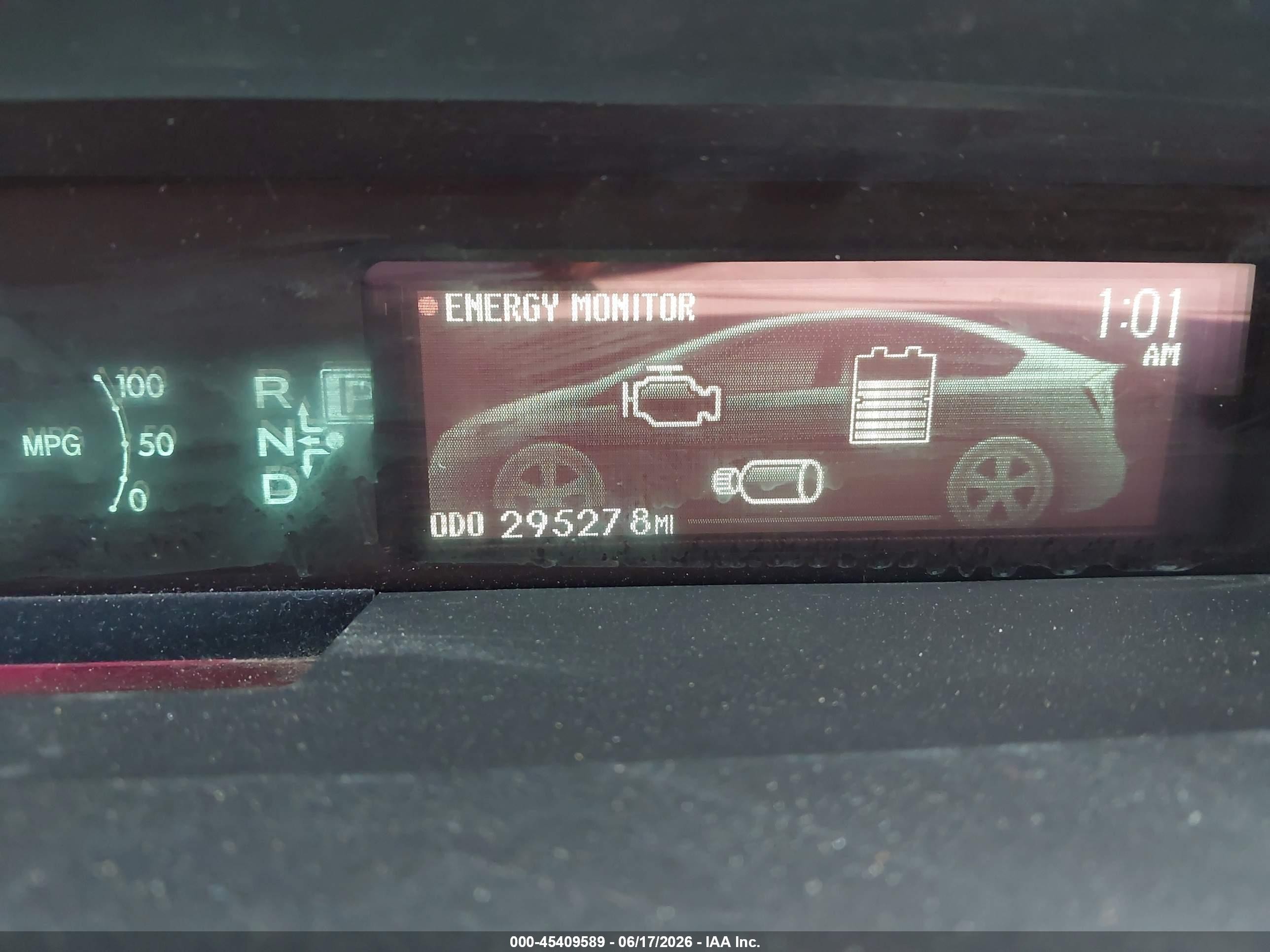 2012 Toyota Prius Two Light Blue vin: JTDKN3DU0C5465541