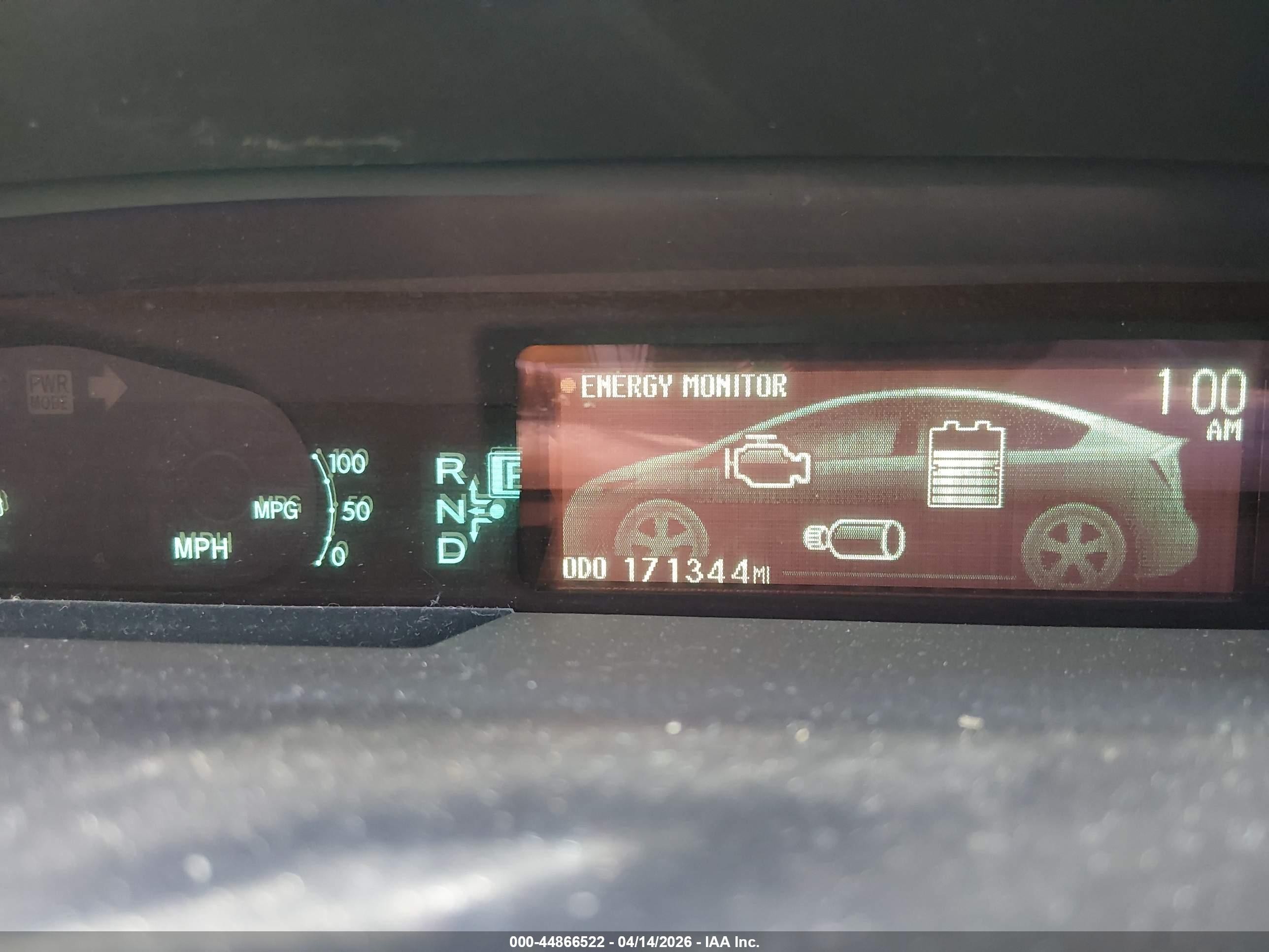 2012 Toyota Prius Two Серый vin: JTDKN3DU0C5488740