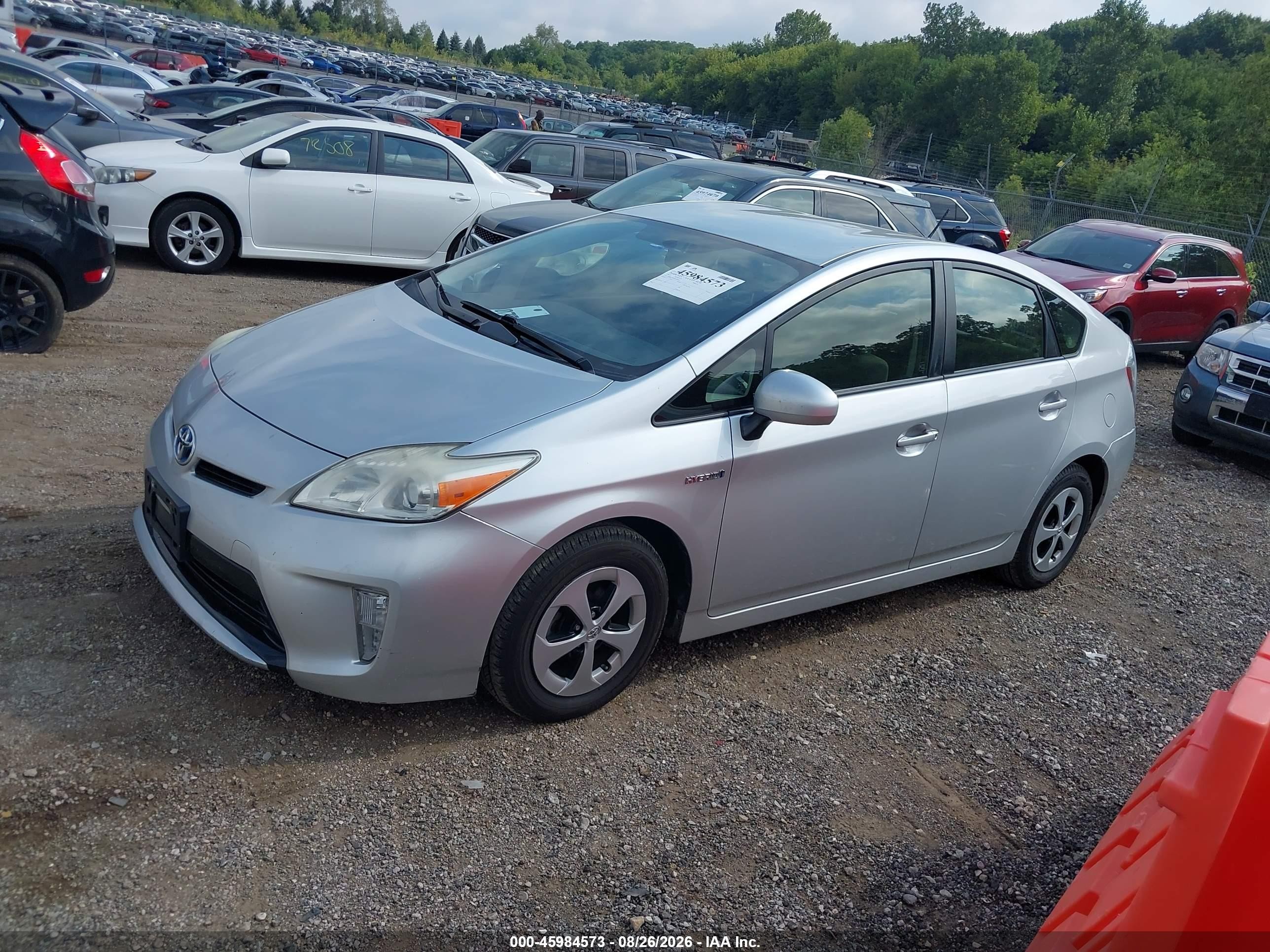 2013 Toyota Prius Two Silver vin: JTDKN3DU0D1689403