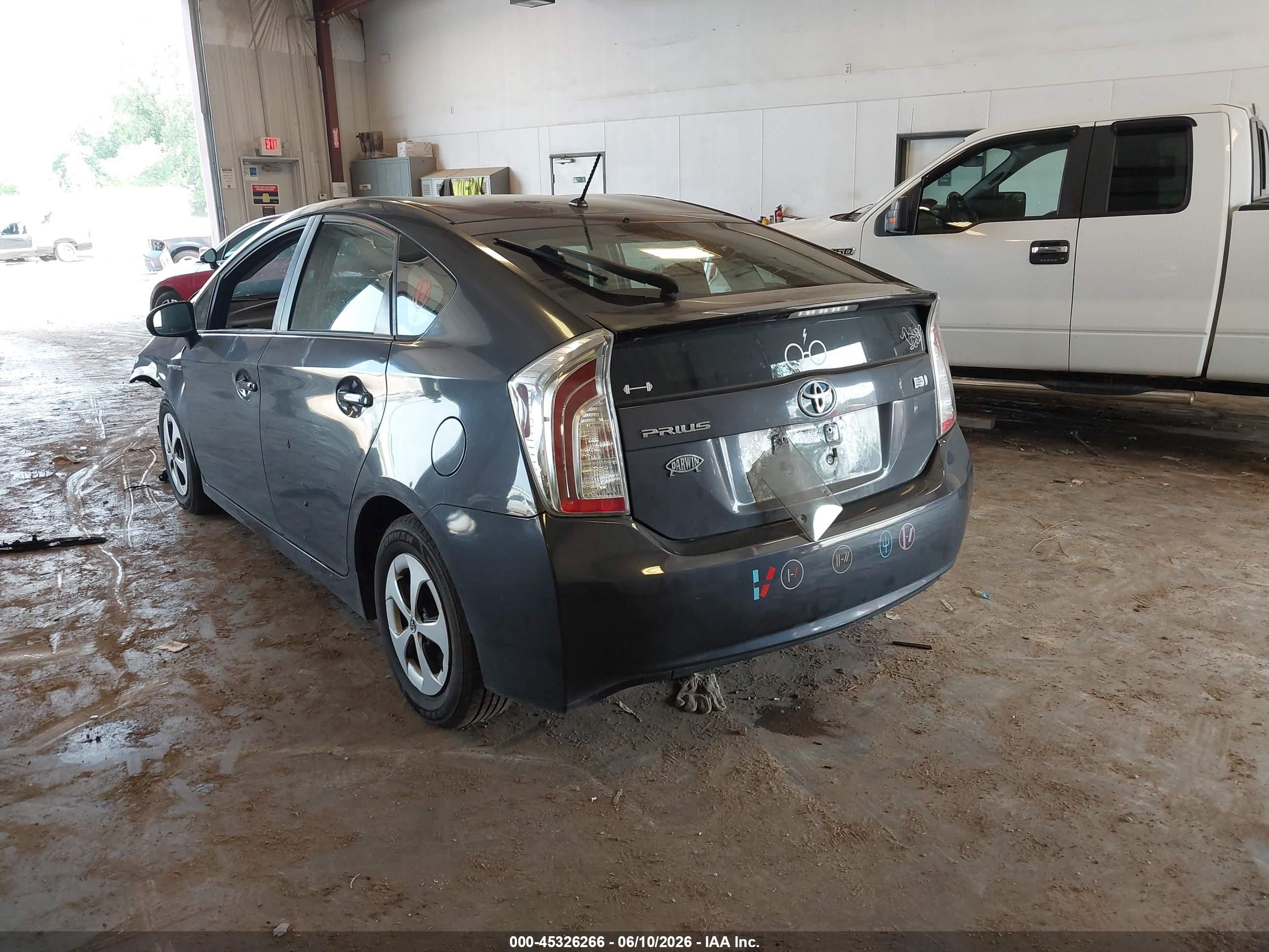 2013 Toyota Prius Two Gray vin: JTDKN3DU0D1697601