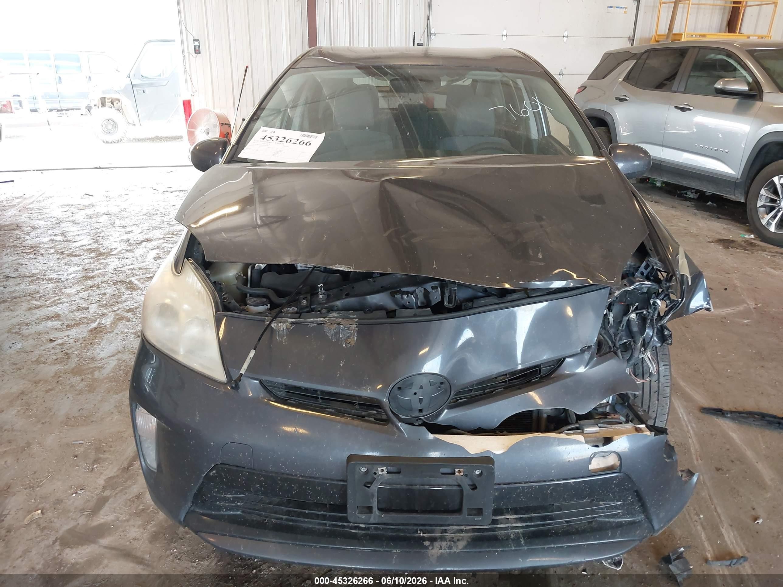 2013 Toyota Prius Two Gray vin: JTDKN3DU0D1697601