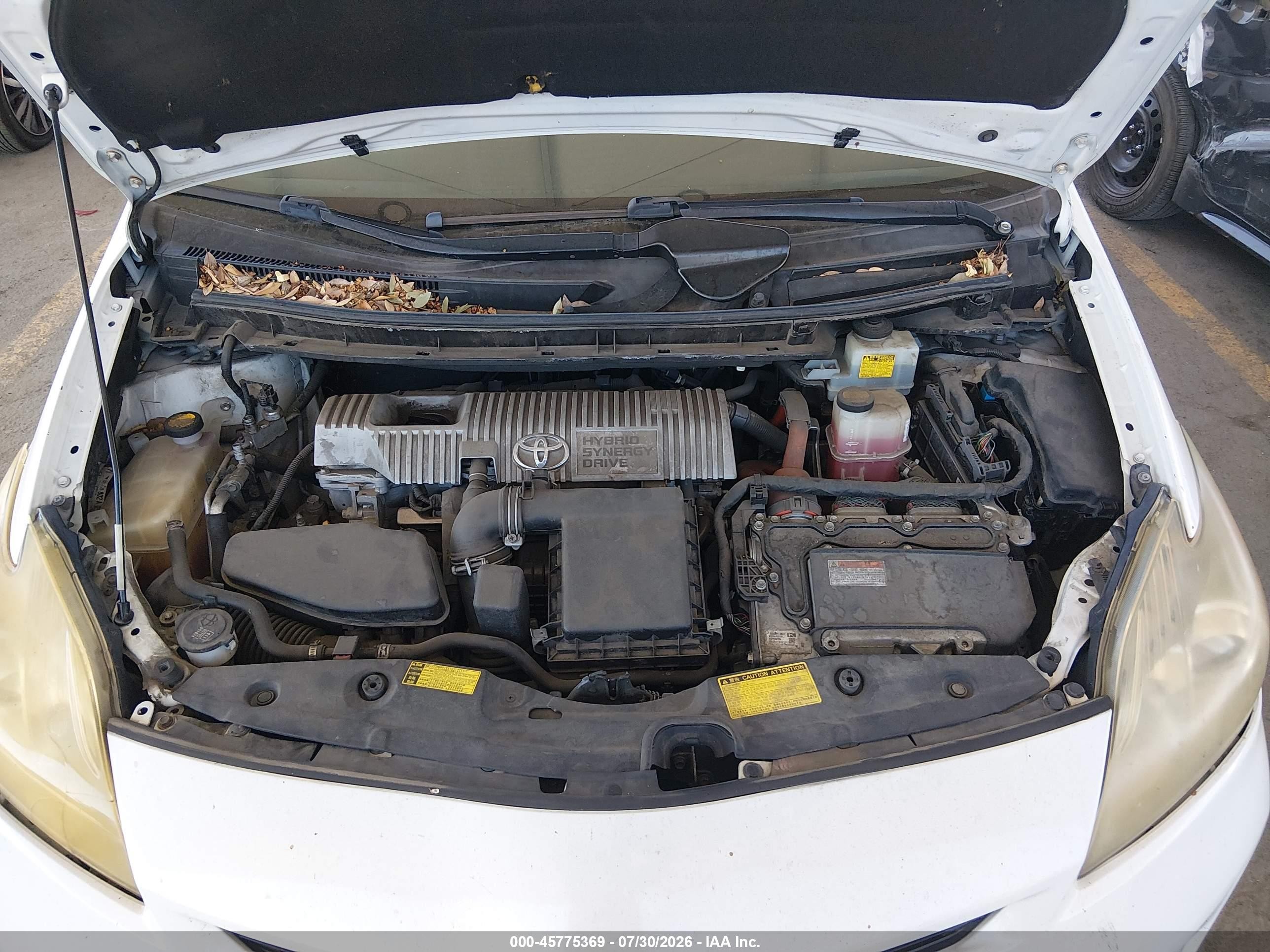 2013 Toyota Prius Four White vin: JTDKN3DU0D1725316