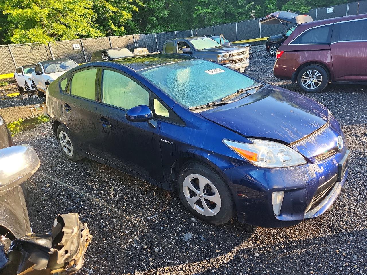2013 Toyota Prius Four Синий vin: JTDKN3DU0D1730175