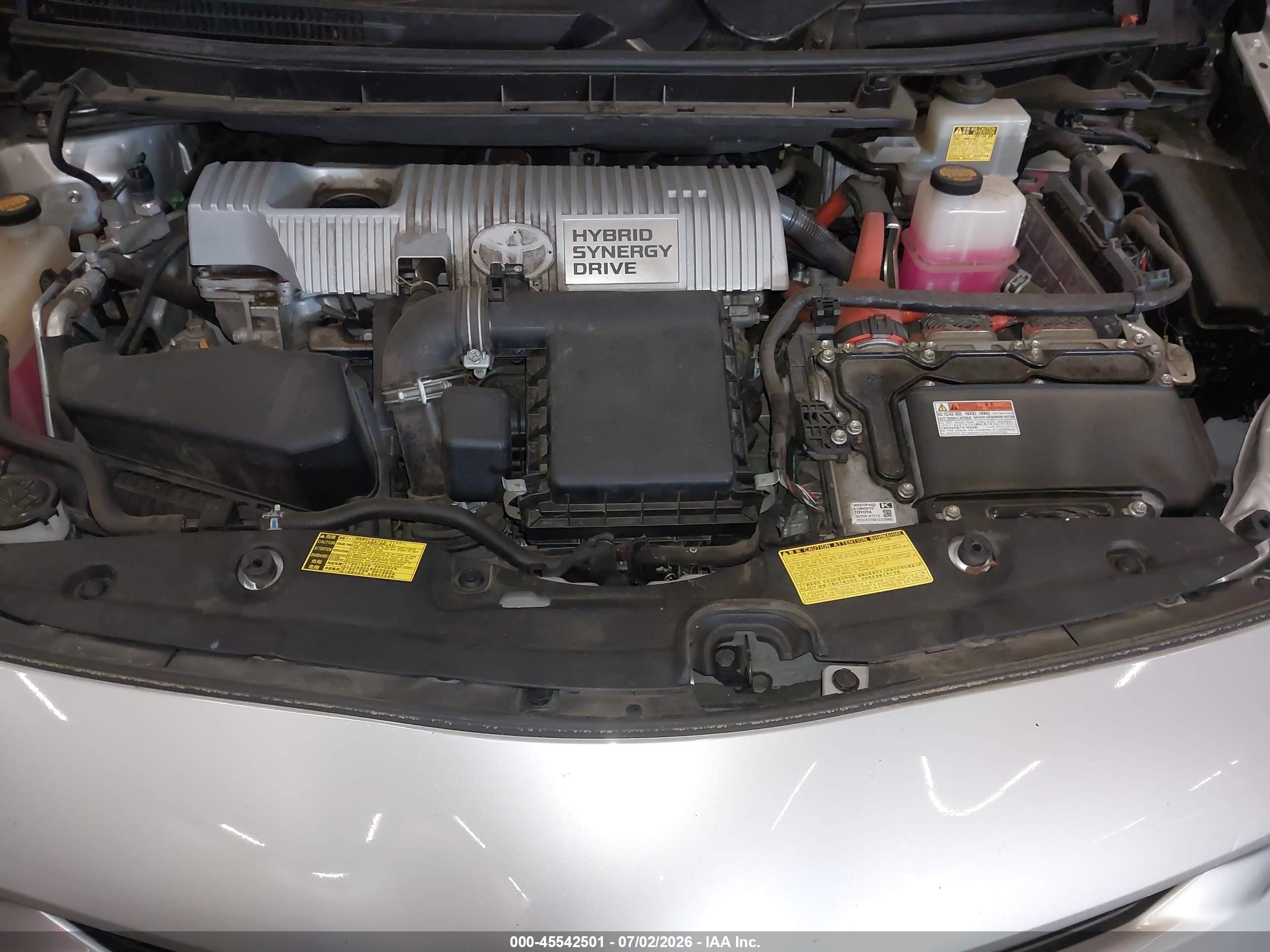 2013 Toyota Prius Two Gray vin: JTDKN3DU0D5545648