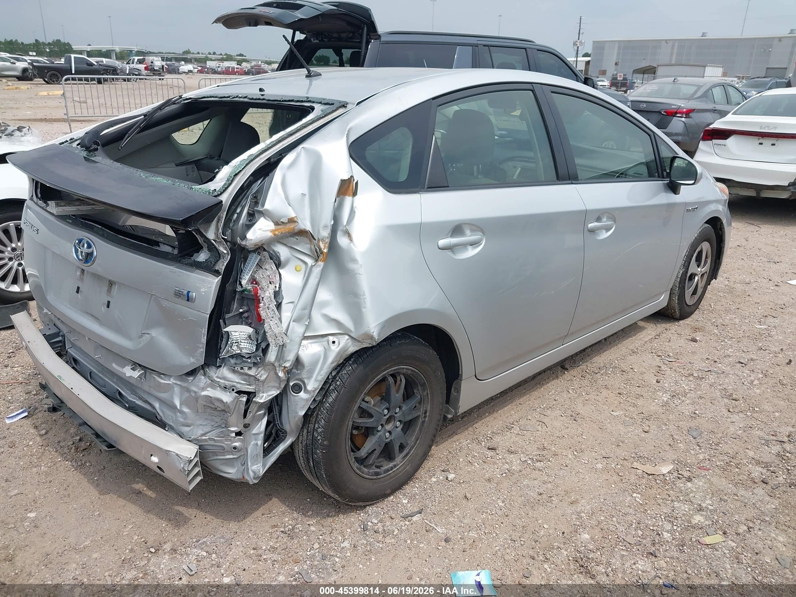2013 Toyota Prius Two Silver vin: JTDKN3DU0D5555449