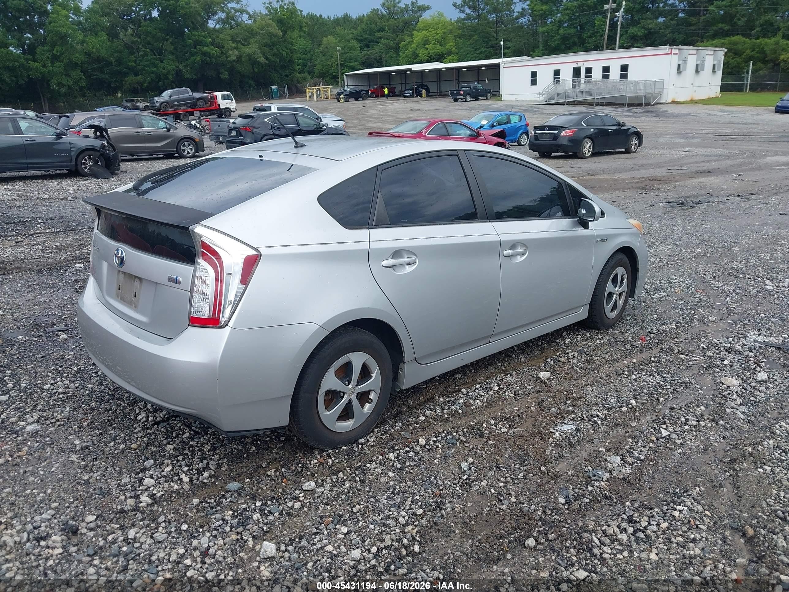 2013 Toyota Prius Two Gray vin: JTDKN3DU0D5578648