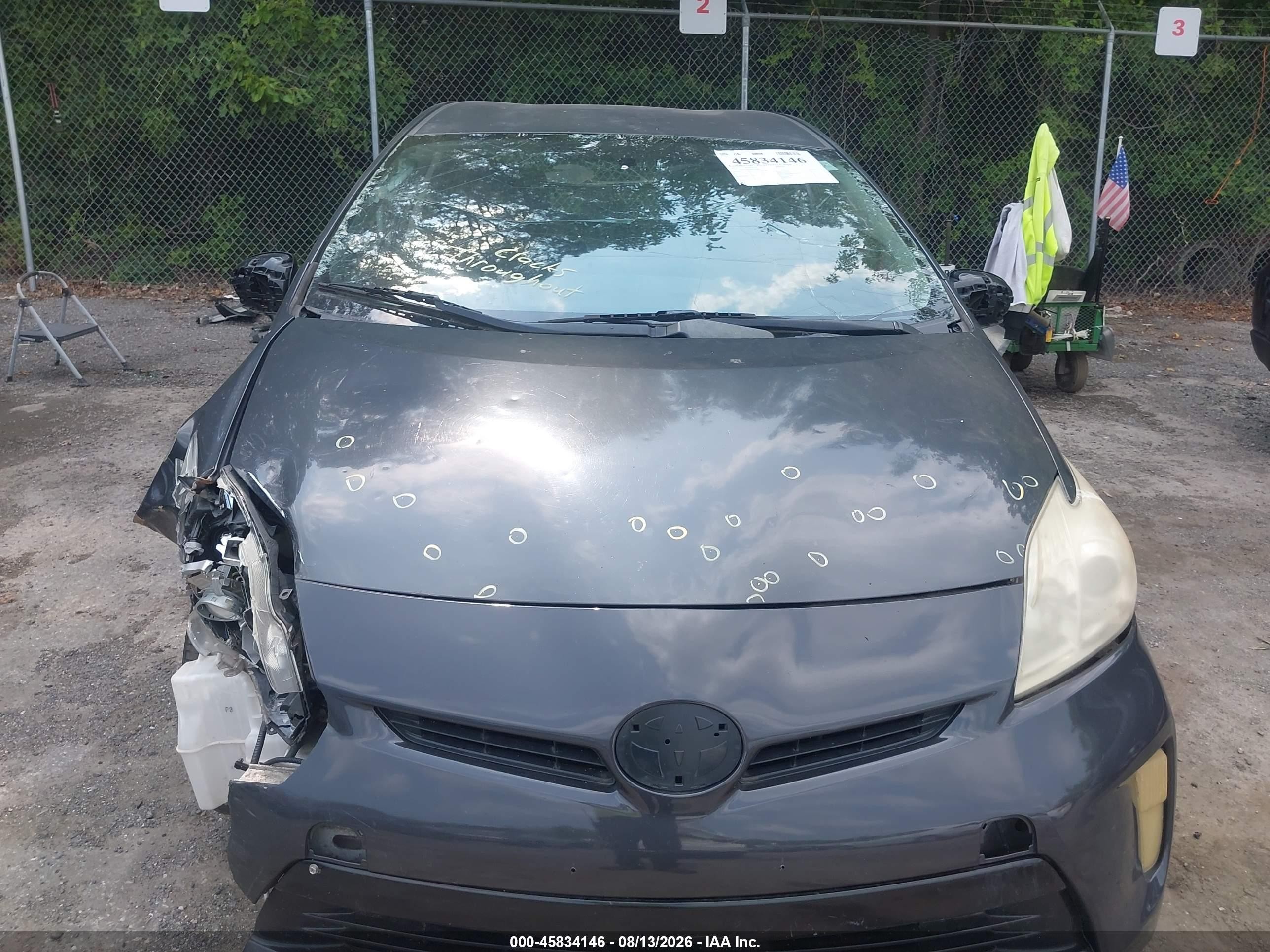 2013 Toyota Prius Two Серый vin: JTDKN3DU0D5592999