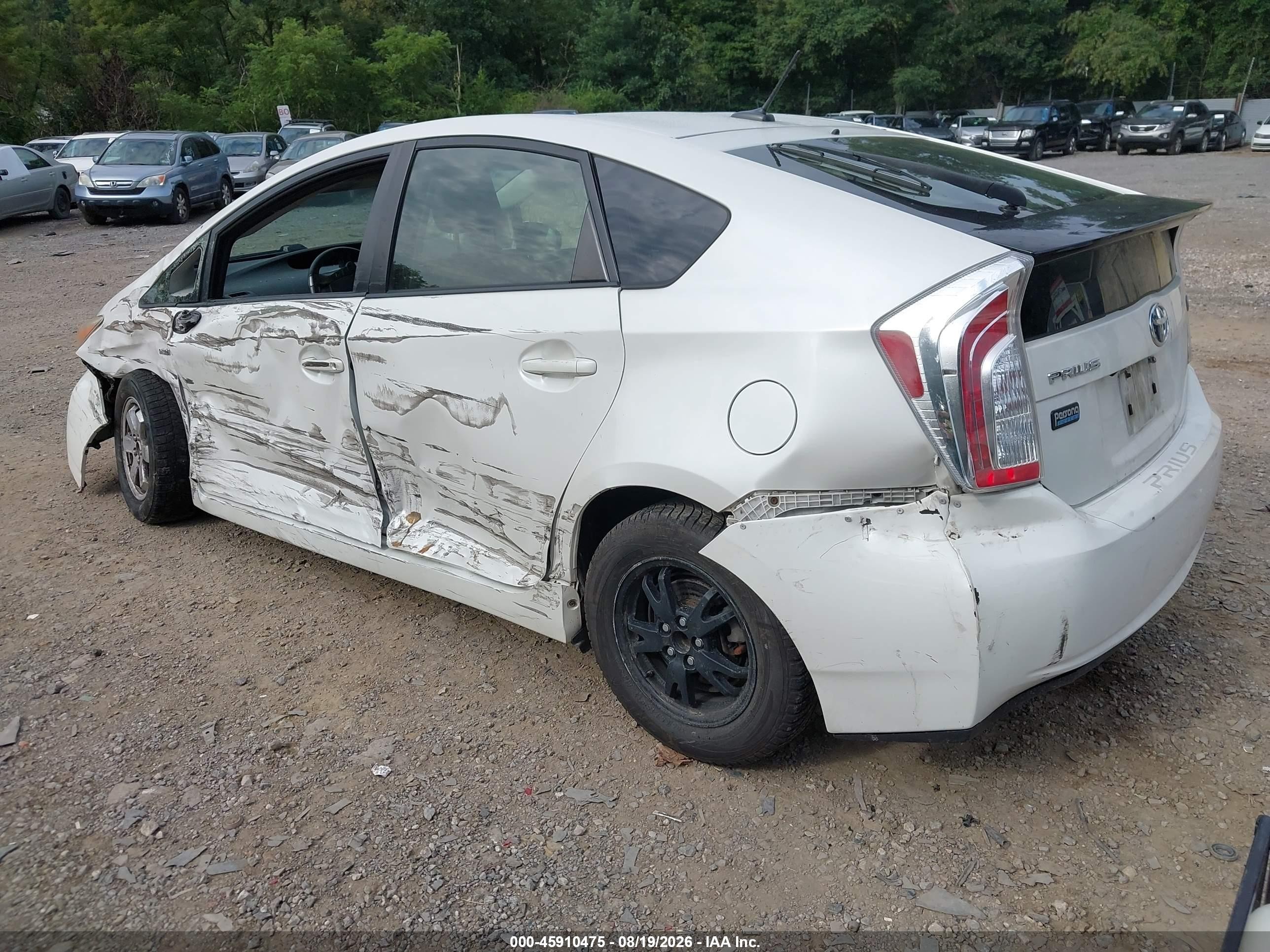 2013 Toyota Prius Three Se White vin: JTDKN3DU0D5624091