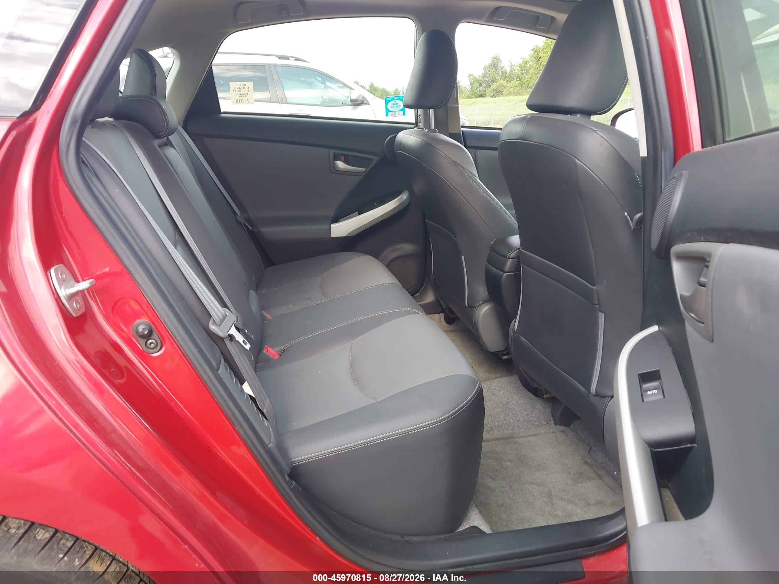 2013 Toyota Prius Four Red vin: JTDKN3DU0D5654515