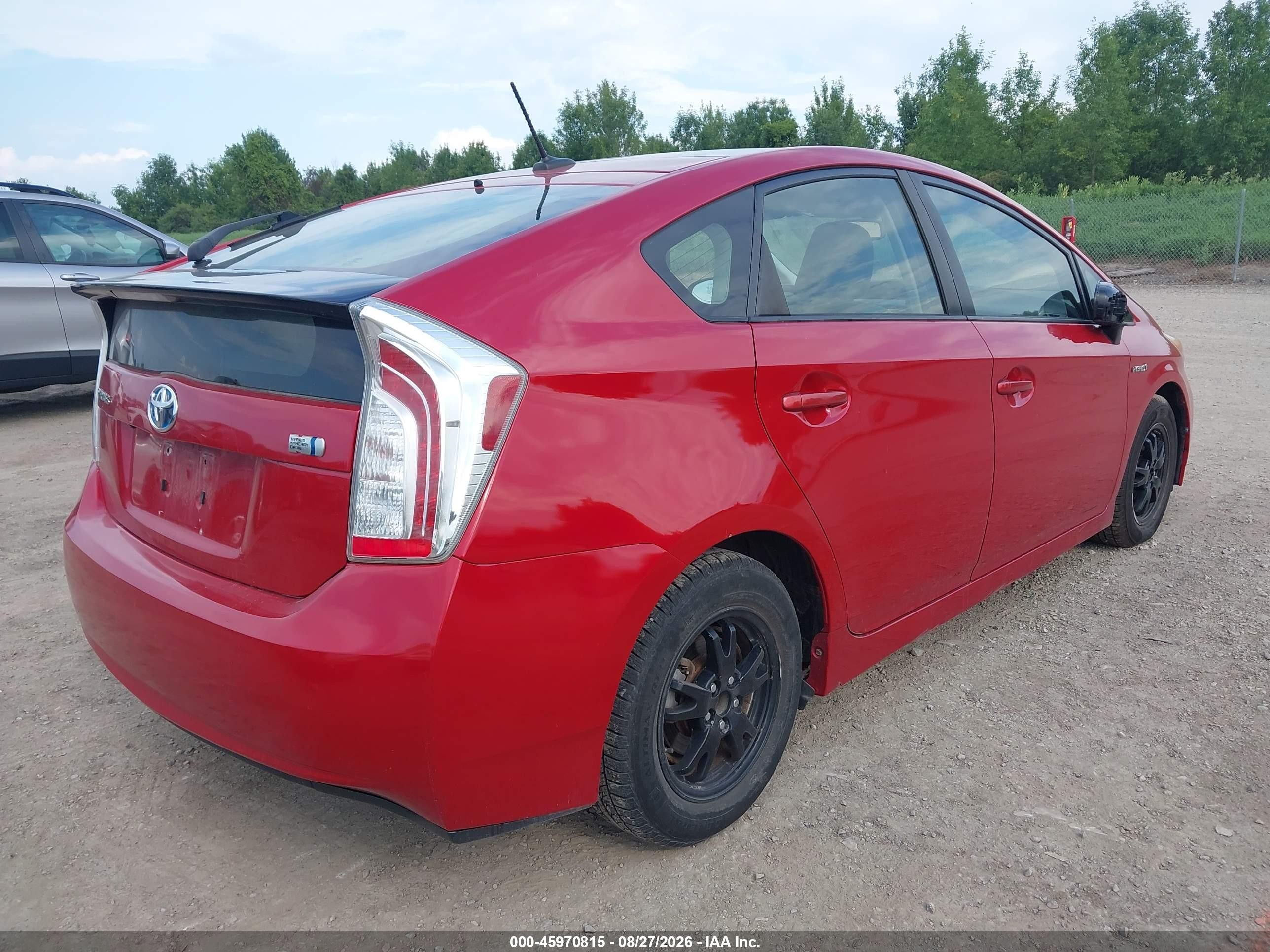 2013 Toyota Prius Four Red vin: JTDKN3DU0D5654515