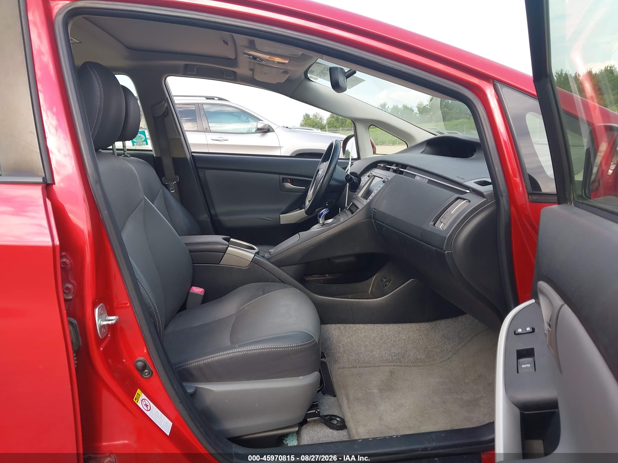 2013 Toyota Prius Four Red vin: JTDKN3DU0D5654515